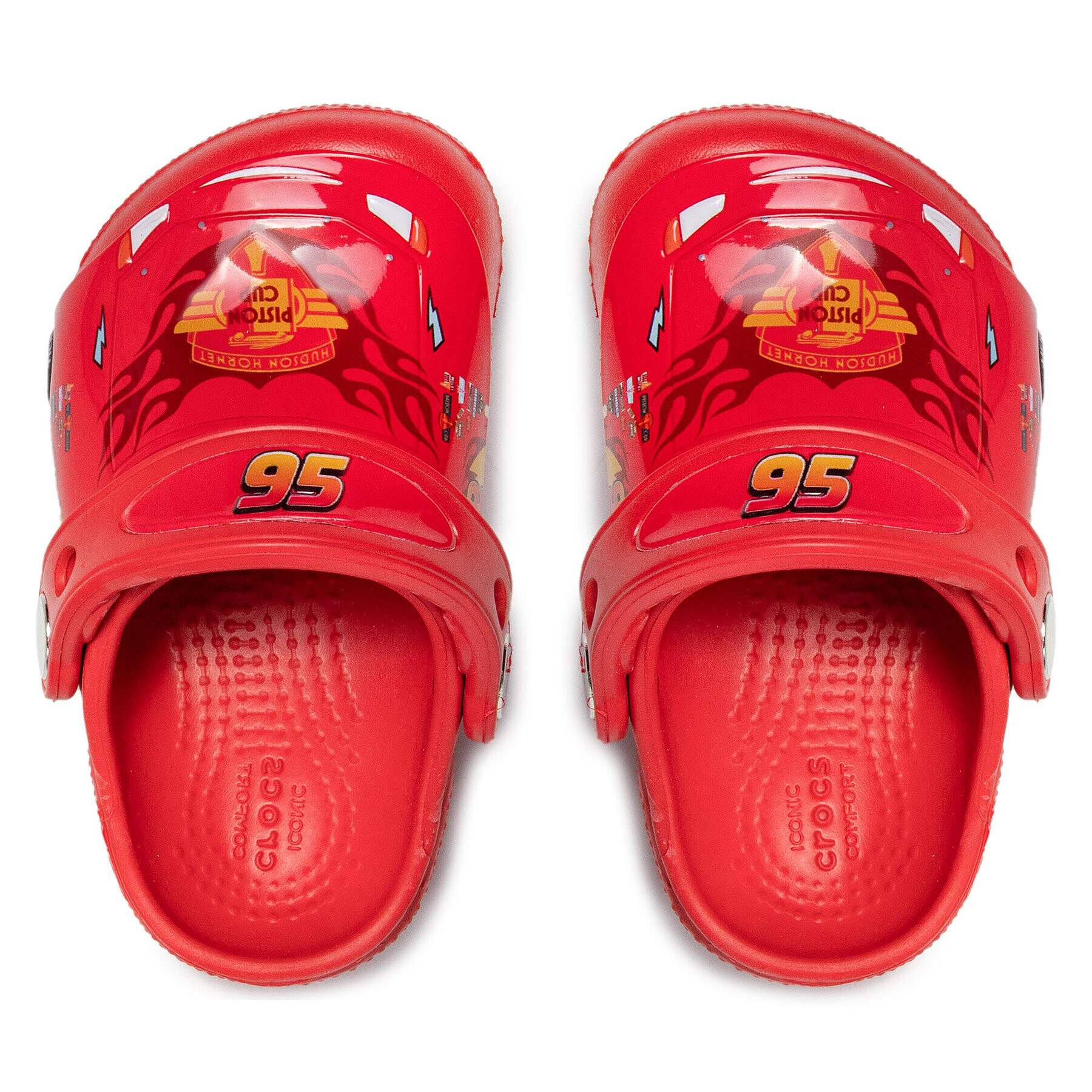 Crocs Чехли funlab Cars Clog K 204116 Червен - Pepit.bg