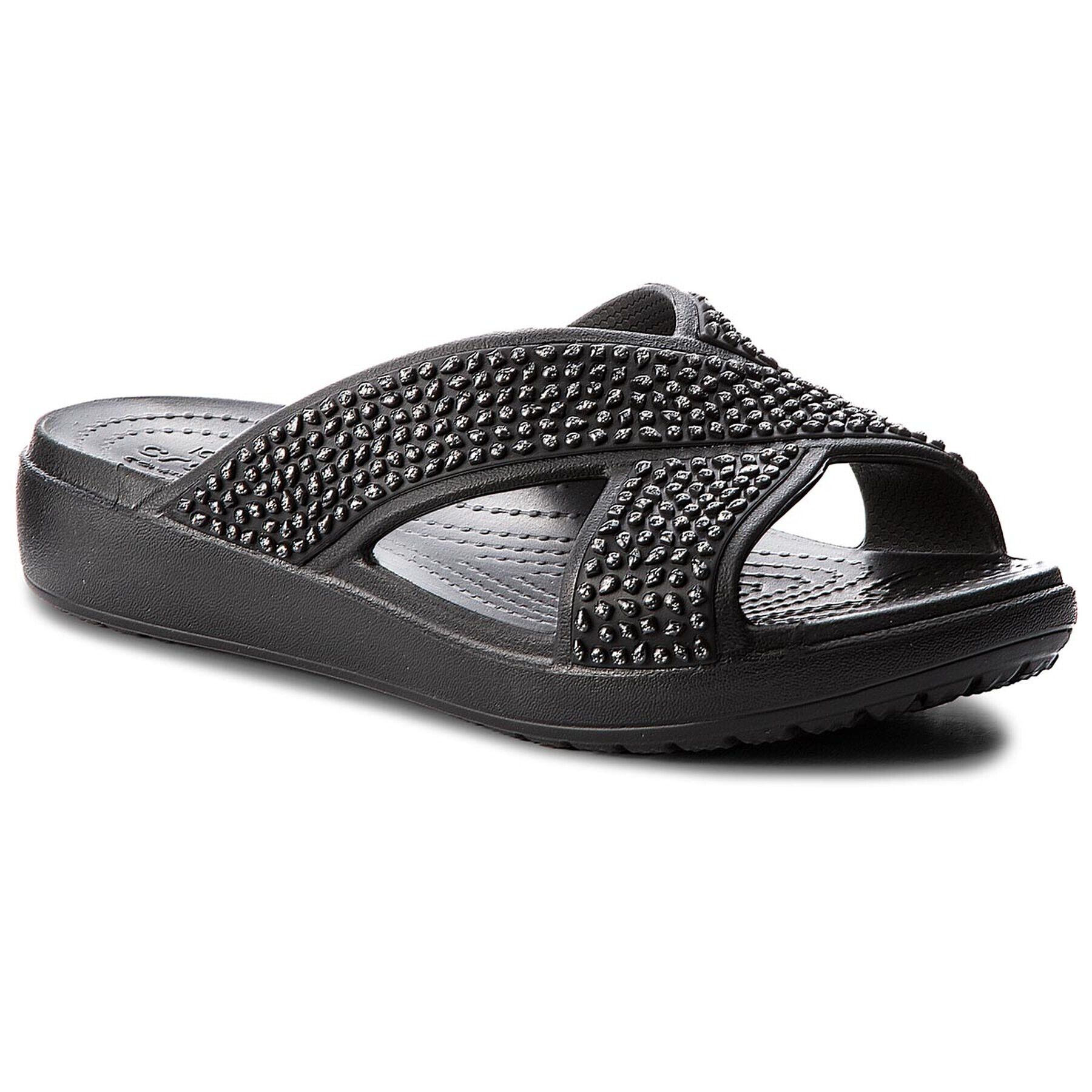 Crocs Чехли loane Embellished Xstrap 204084 Черен - Pepit.bg
