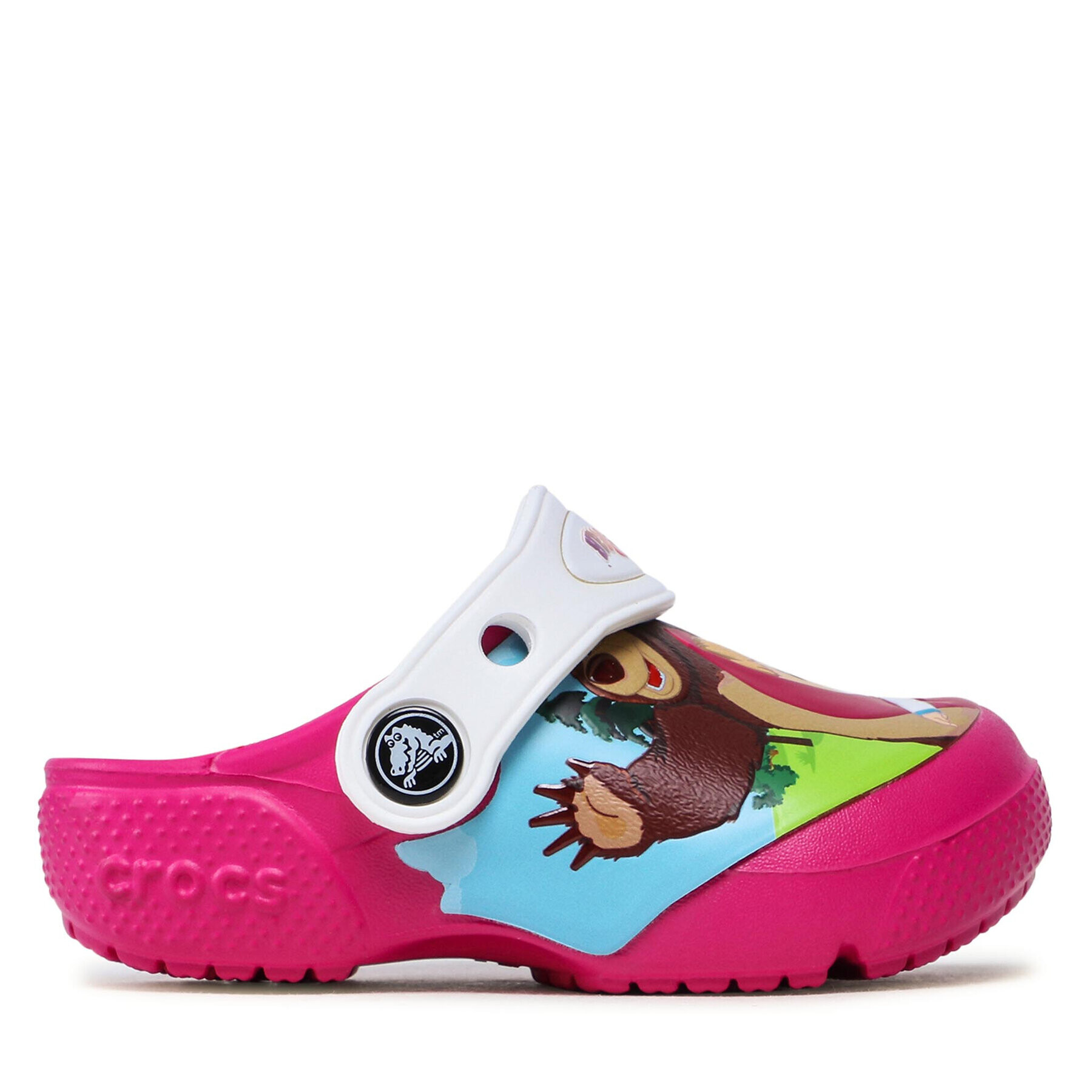 Crocs Чехли -Masha Bear Patch Clog Kids 207079 Розов - Pepit.bg