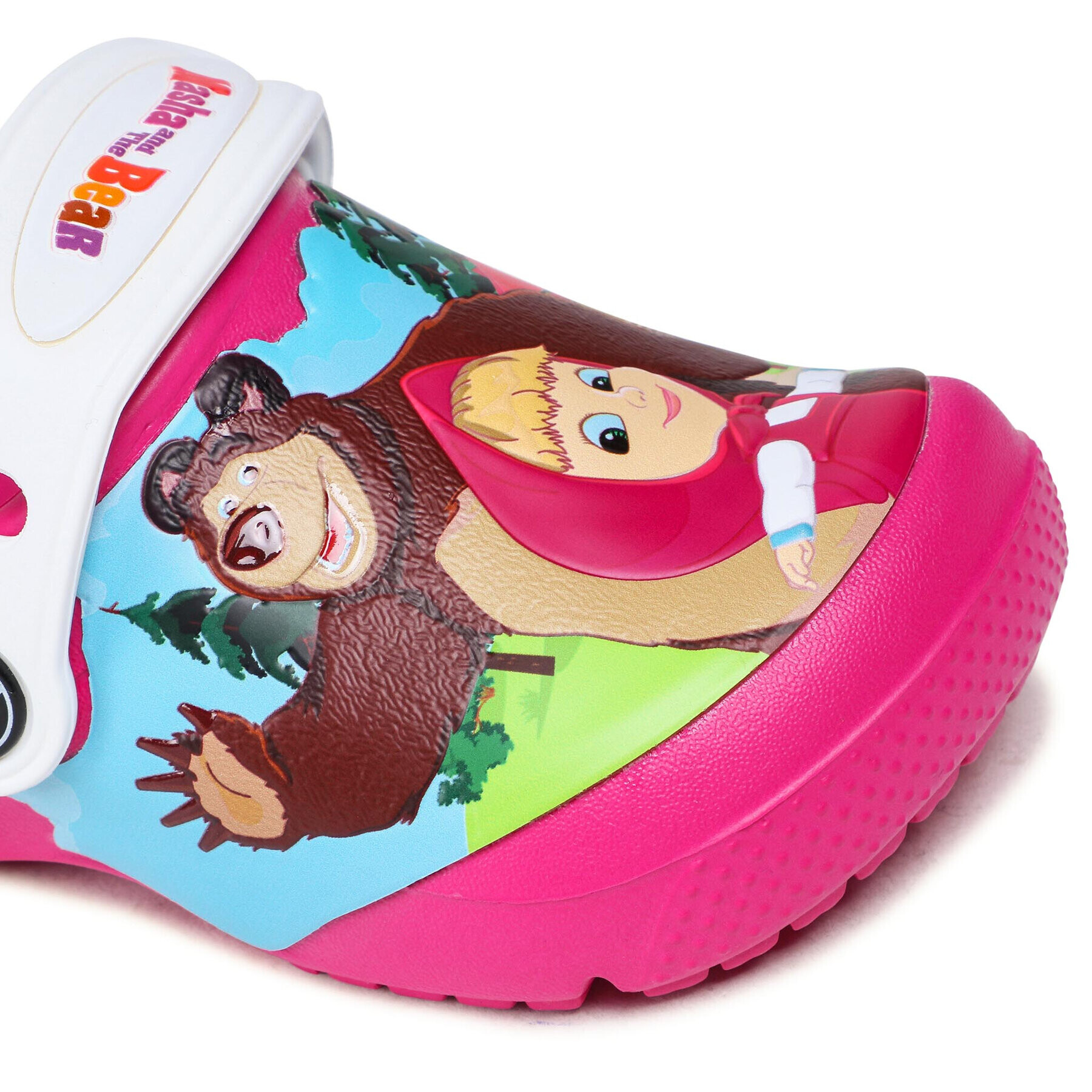 Crocs Чехли -Masha Bear Patch Clog Kids 207079 Розов - Pepit.bg