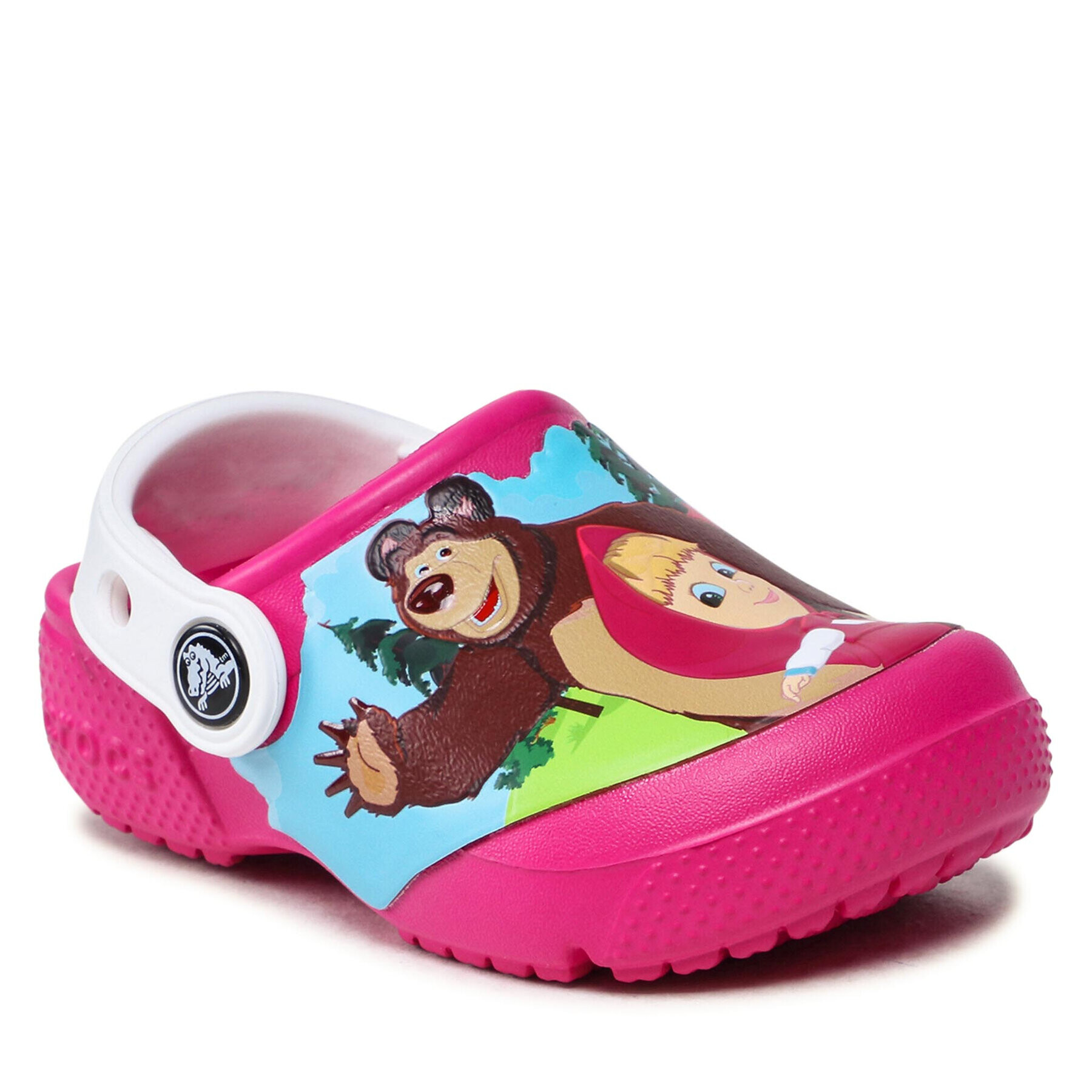 Crocs Чехли -Masha Bear Patch Clog Kids 207079 Розов - Pepit.bg