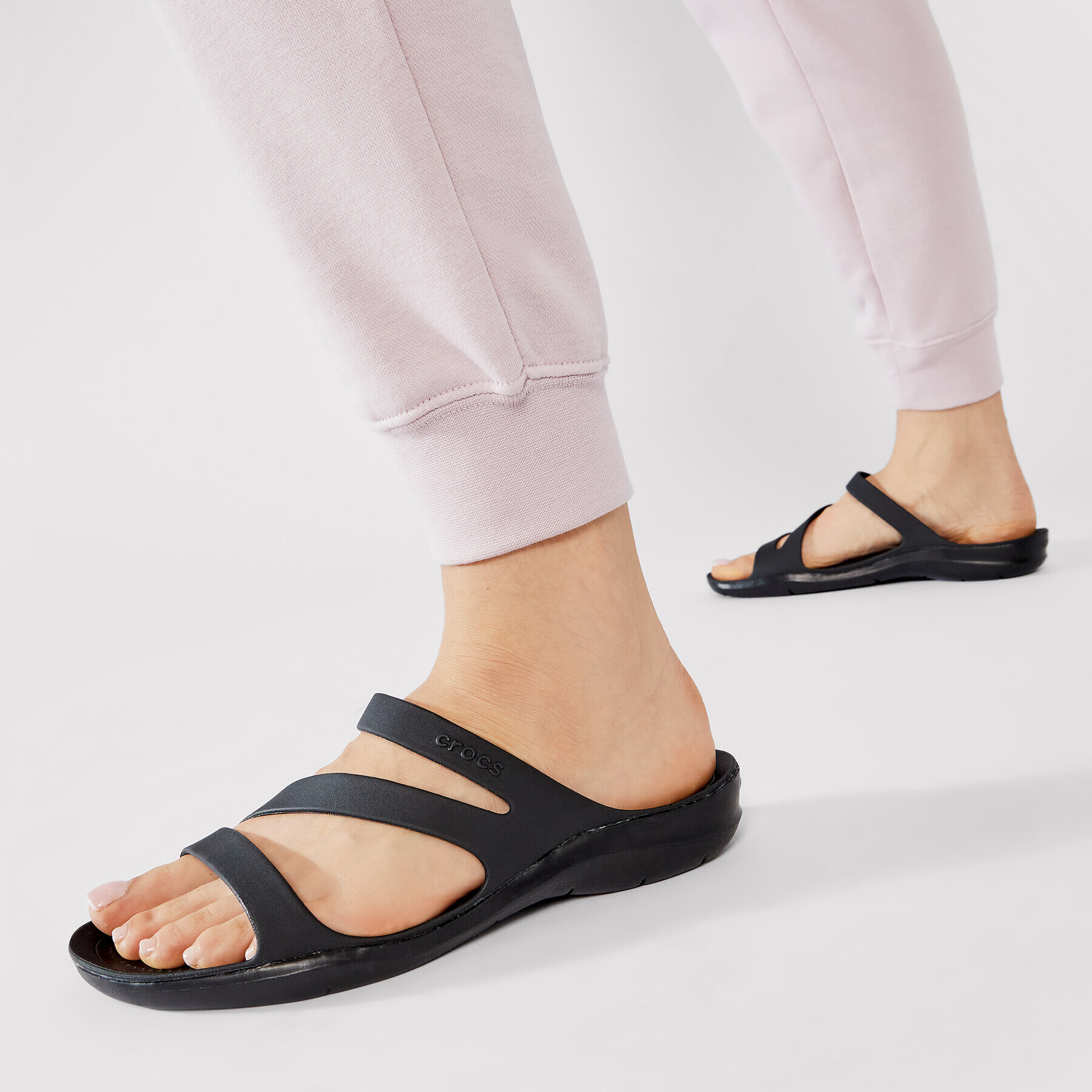 Crocs Чехли Swiftwater Sandal W 203998 Черен - Pepit.bg