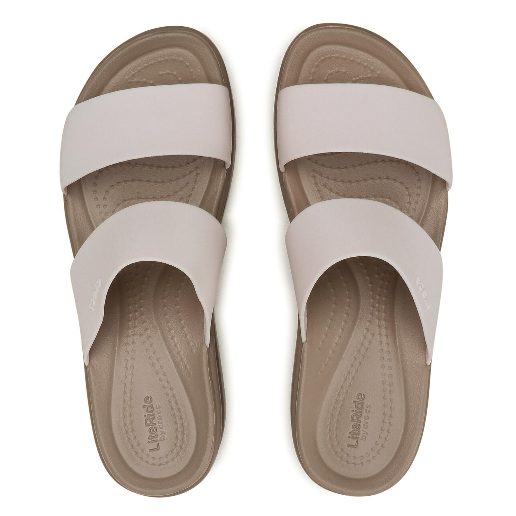 Crocs Чехли Brooklyn Mid Wedge 206219 Бежов - Pepit.bg