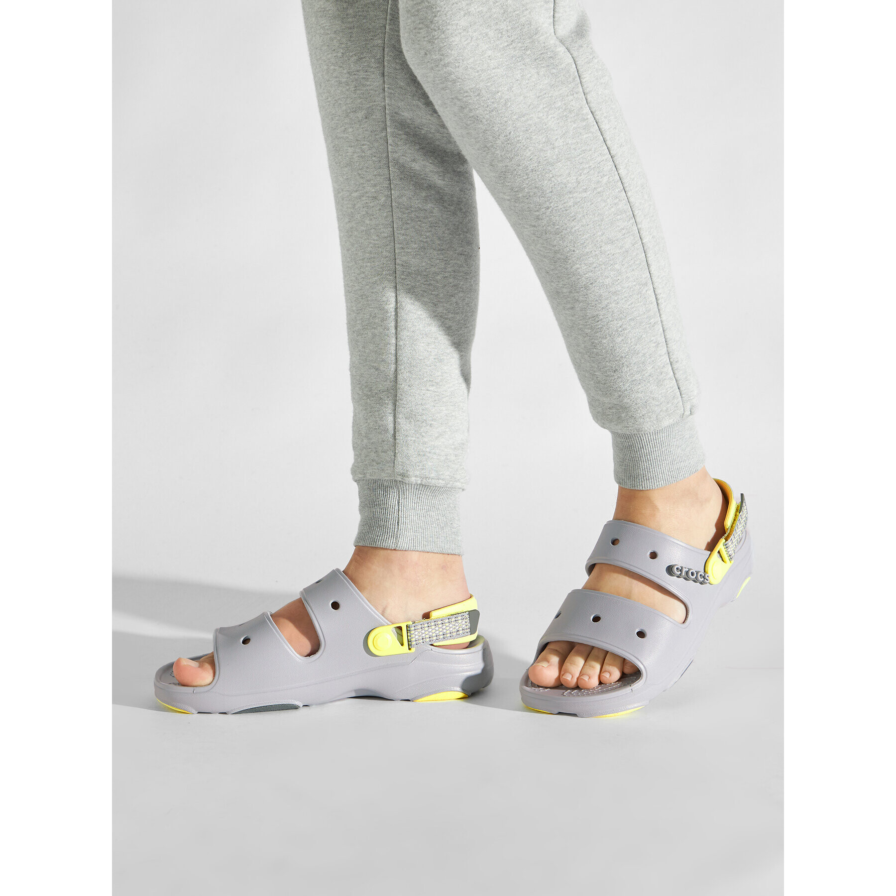 Crocs Чехли Classic All-Terrain Sandal 207711 Сив - Pepit.bg