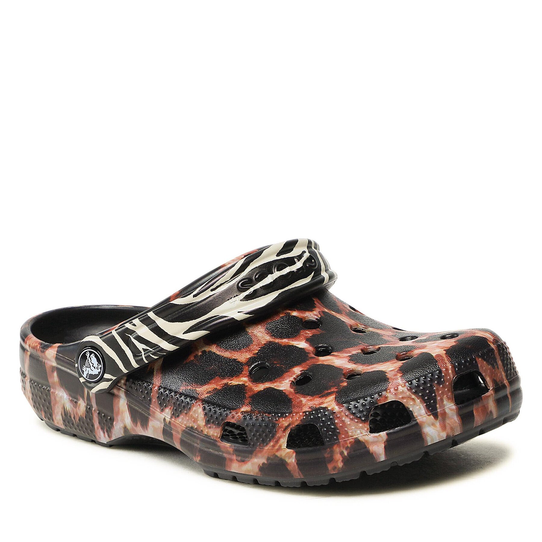 Crocs Чехли Classic Animal Remix 207840 Кафяв - Pepit.bg