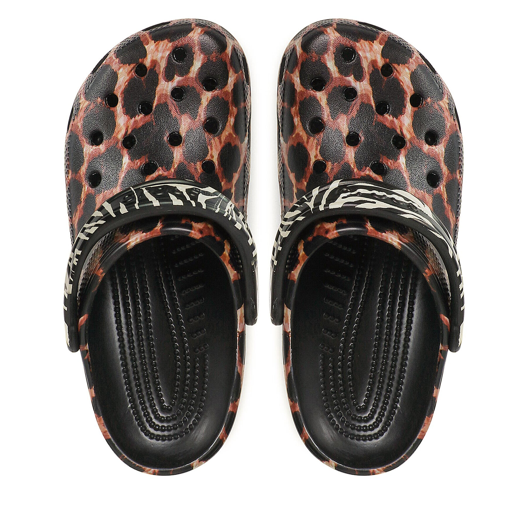 Crocs Чехли Classic Animal Remix 207840 Кафяв - Pepit.bg