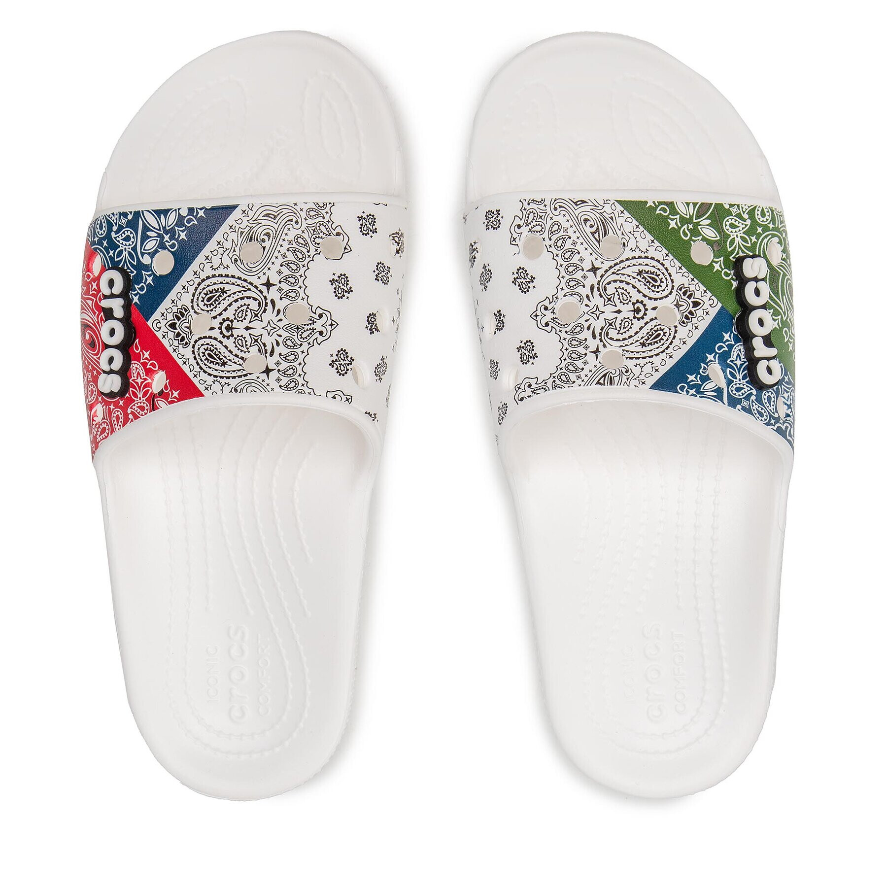 Crocs Чехли Classic Bandana Slide 208064 Бял - Pepit.bg