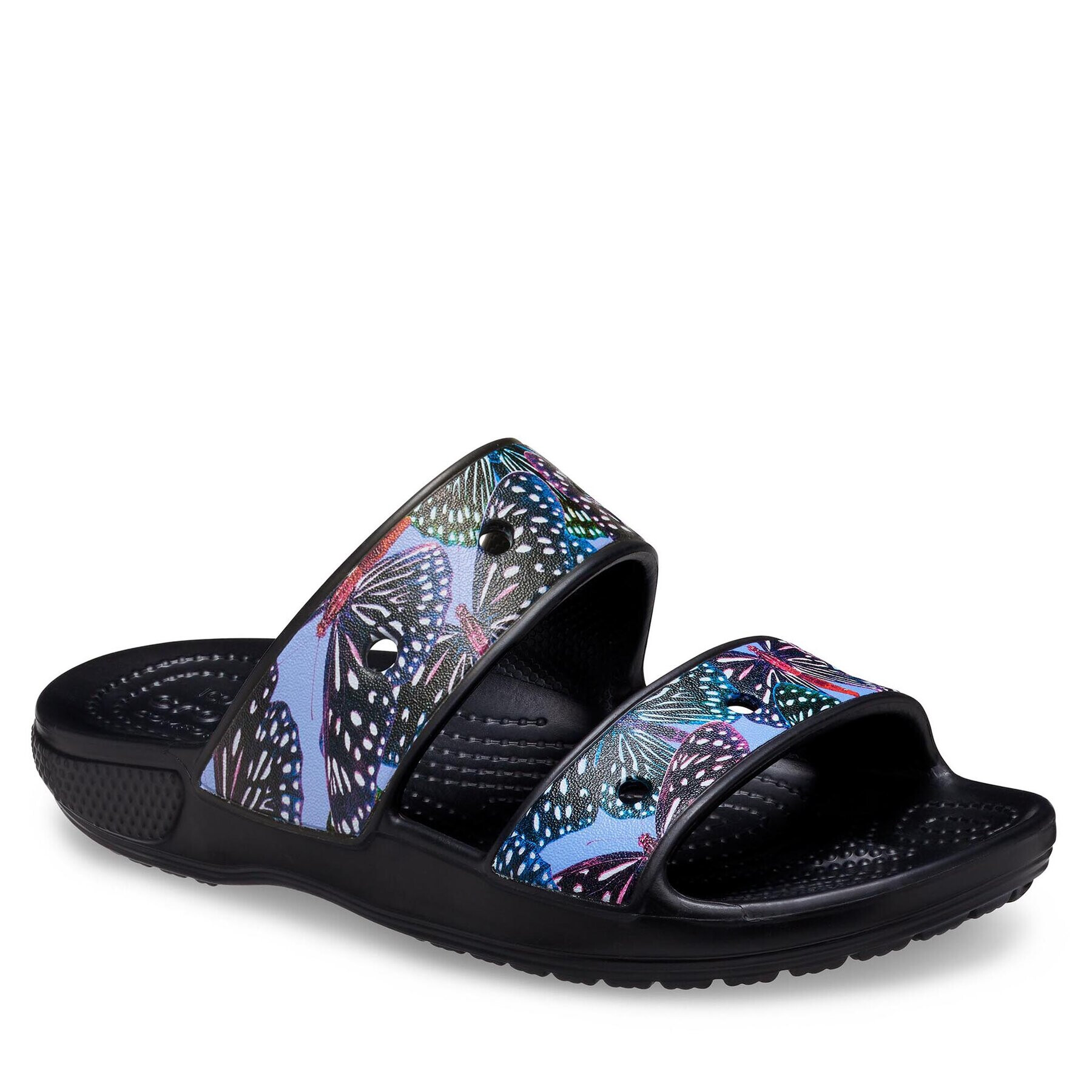 Crocs Чехли Classic Butterfly Sandal 208246 Черен - Pepit.bg