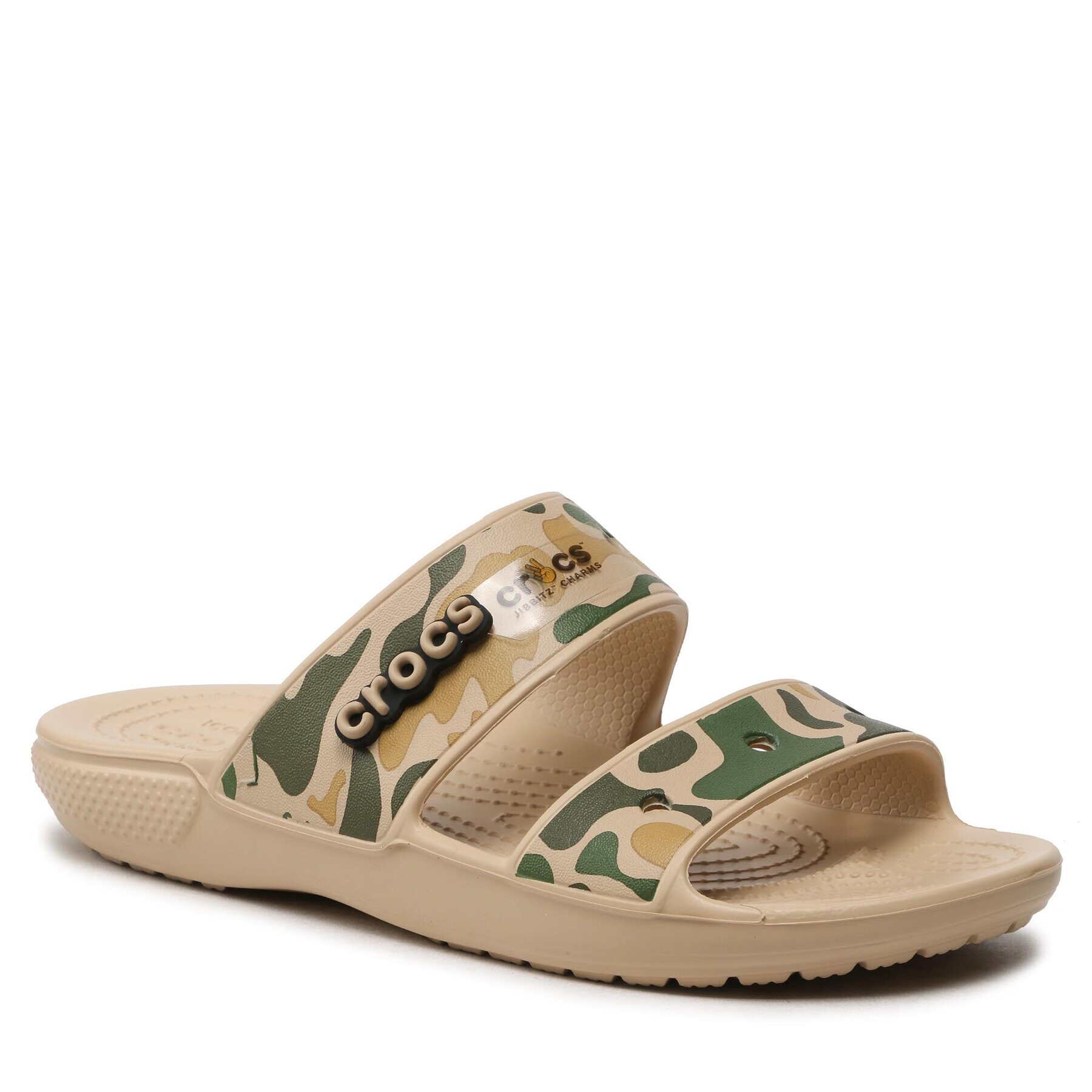 Crocs Чехли Classic Croc Printed 207559 Бежов - Pepit.bg