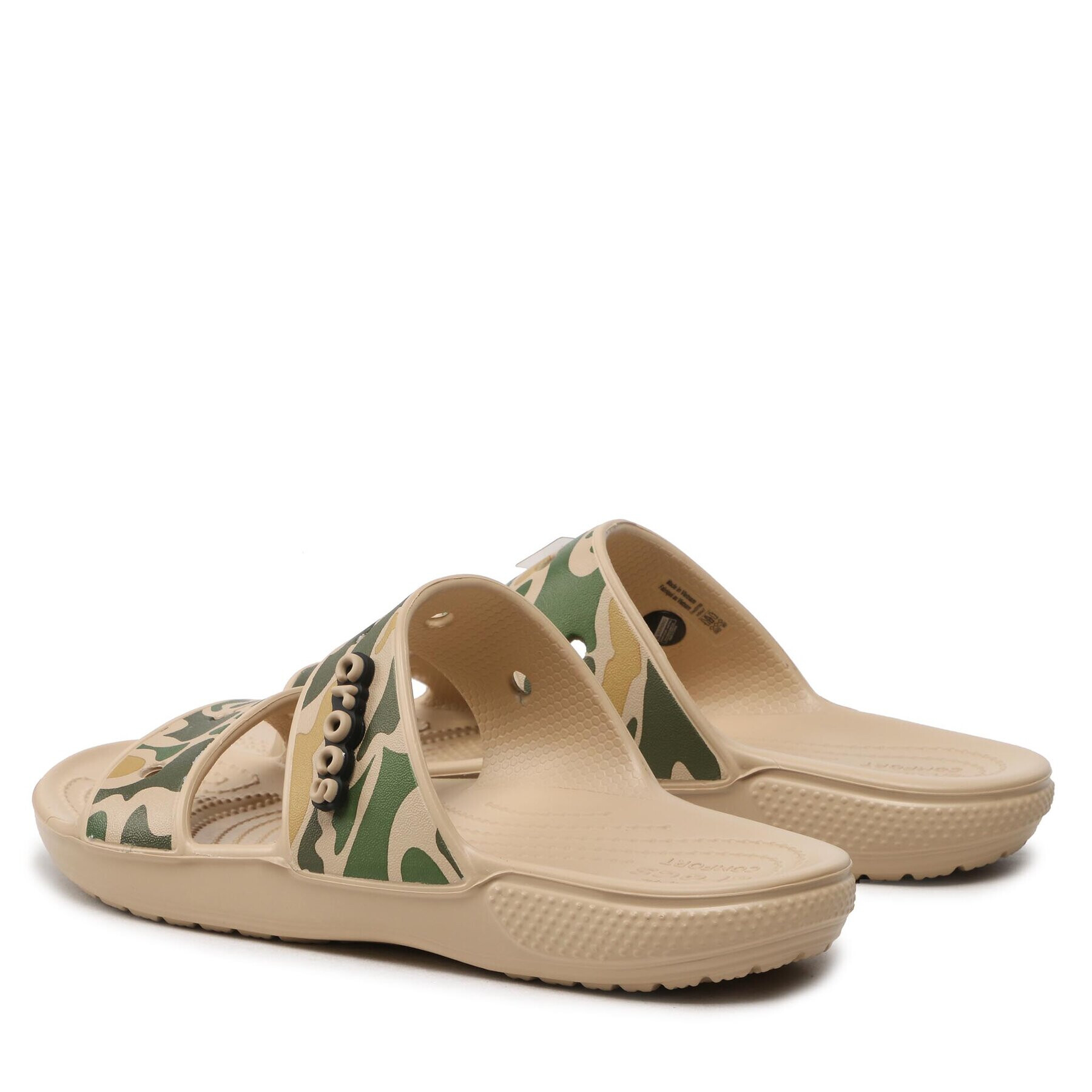 Crocs Чехли Classic Croc Printed 207559 Бежов - Pepit.bg