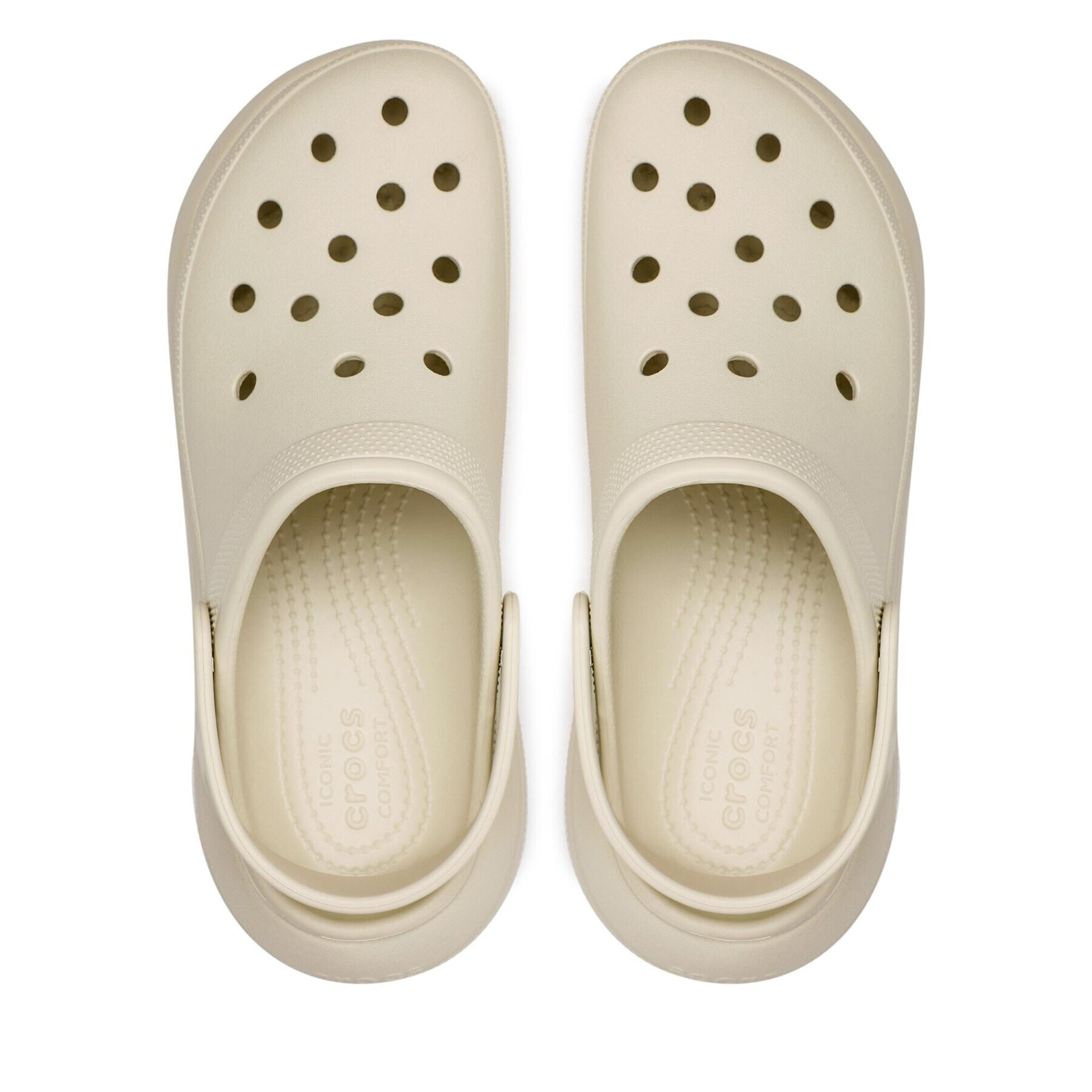 Crocs Чехли Classic Crush Clog 207521 Бежов - Pepit.bg