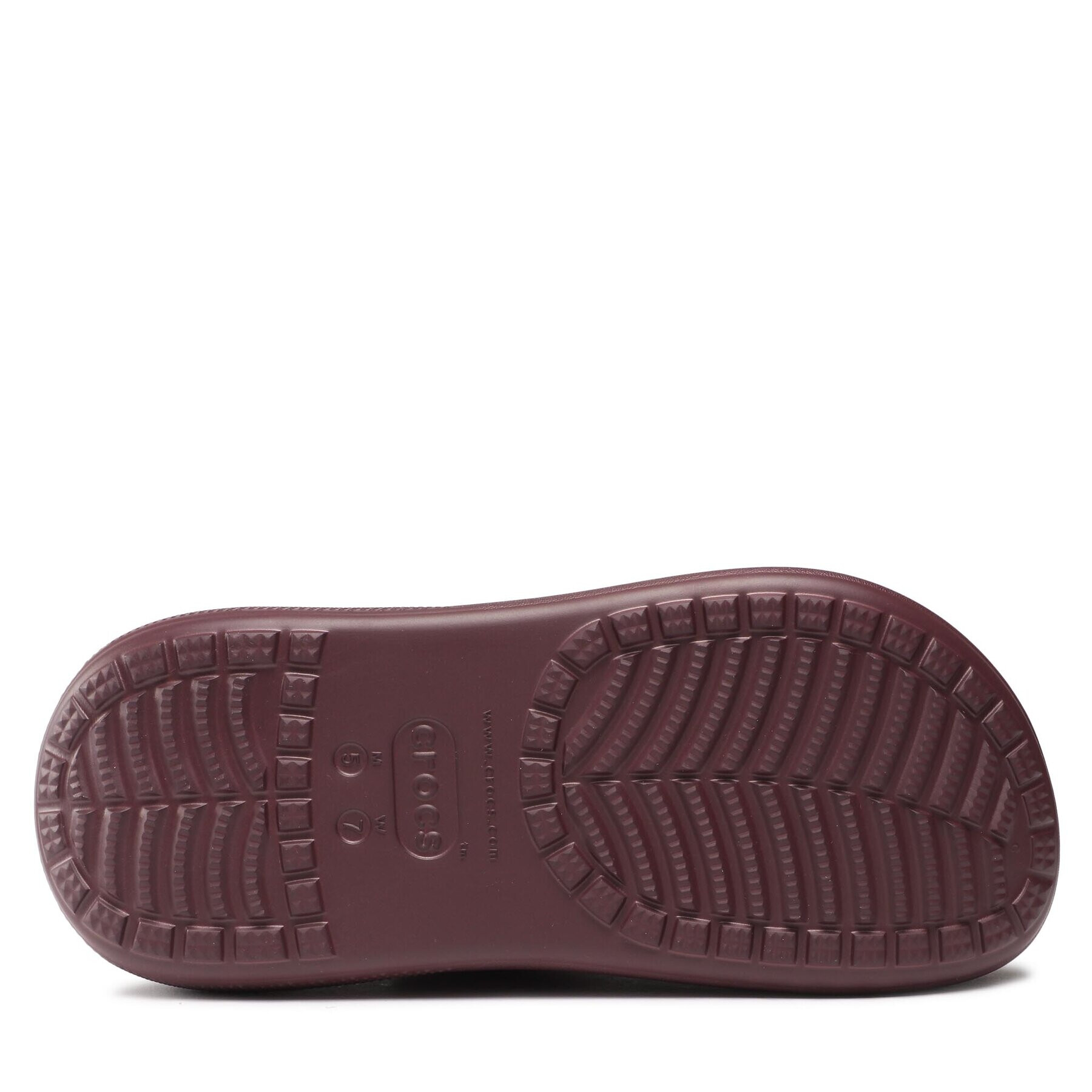 Crocs Чехли Classic Crush Clog 207521 Бордо - Pepit.bg