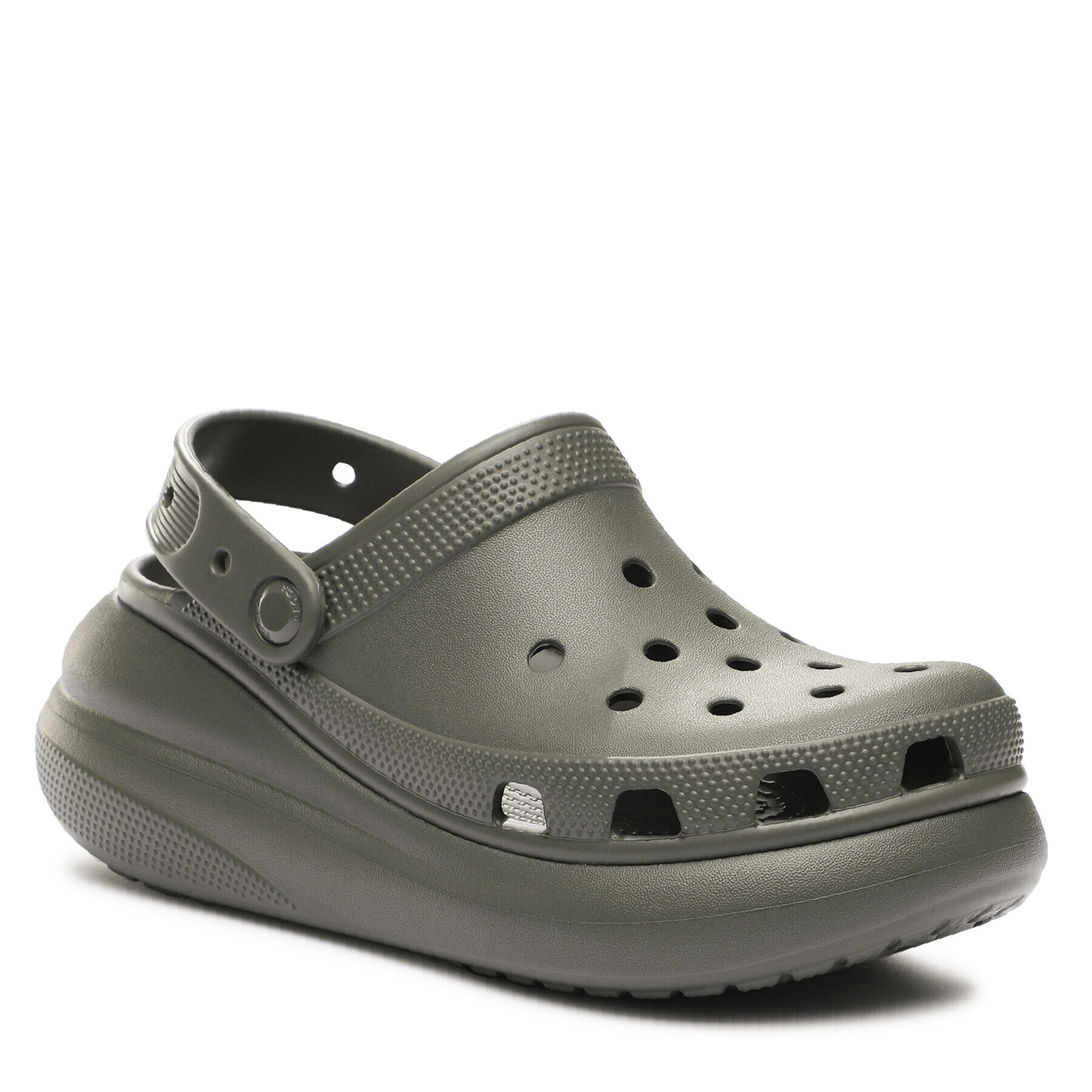 Crocs Чехли Classic Crush Clog 207521 Каки - Pepit.bg