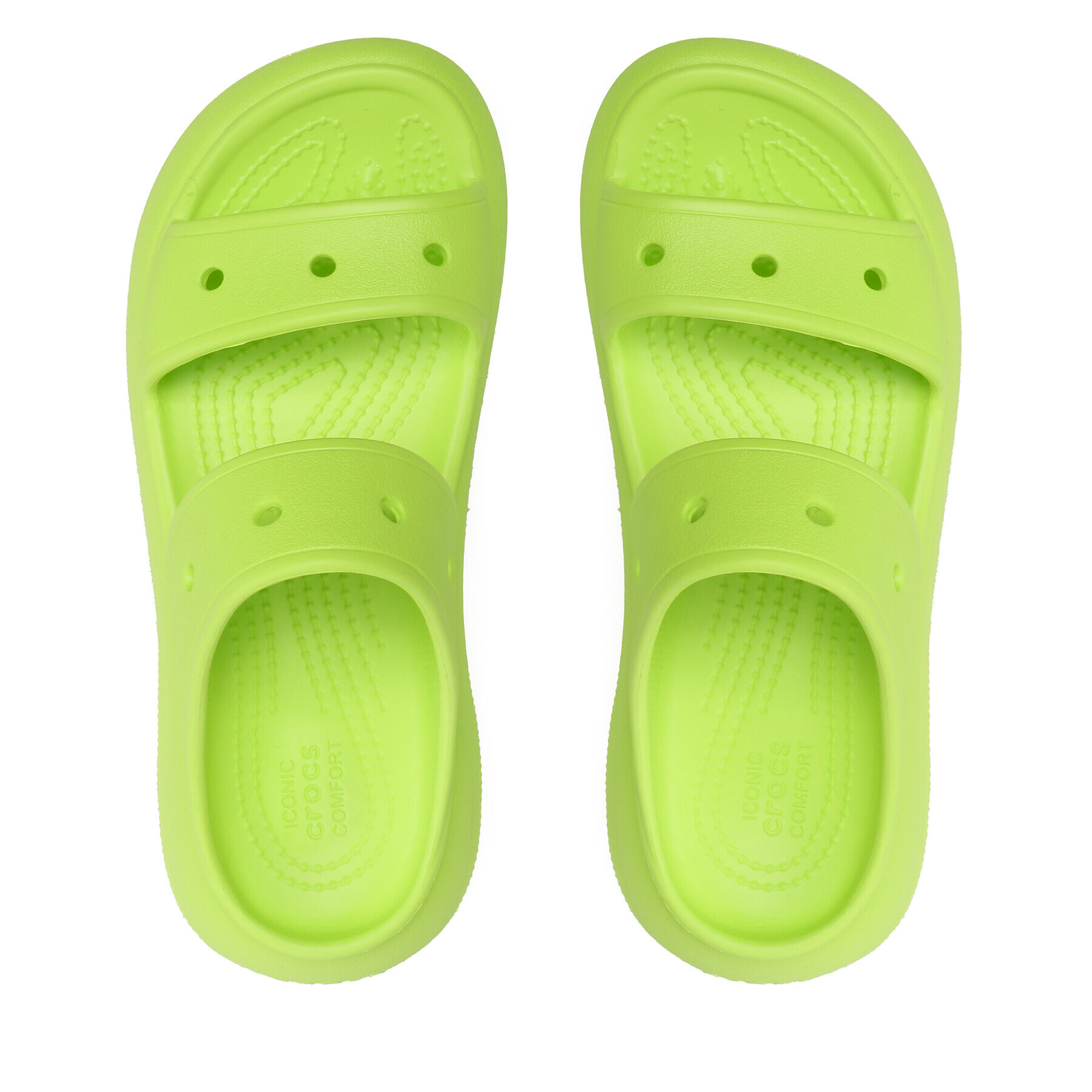 Crocs Чехли Classic Crush Sandal 207670 Зелен - Pepit.bg