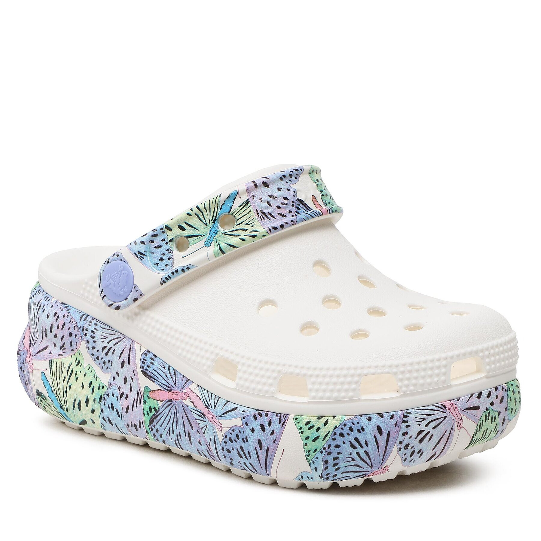 Crocs Чехли Classic Cutie Butterfly Clog K 208298 Бял - Pepit.bg