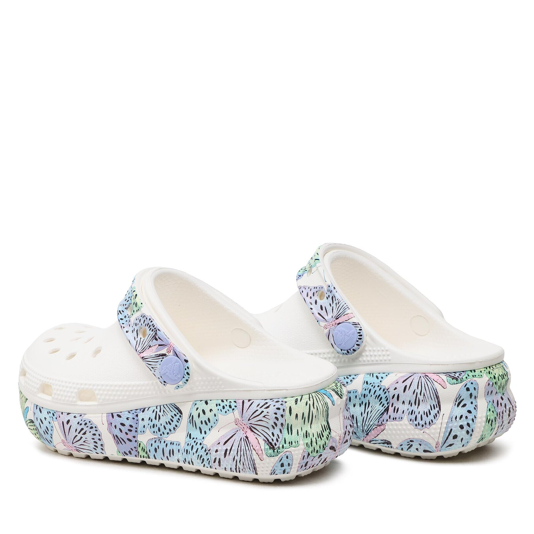 Crocs Чехли Classic Cutie Butterfly Clog K 208298 Бял - Pepit.bg