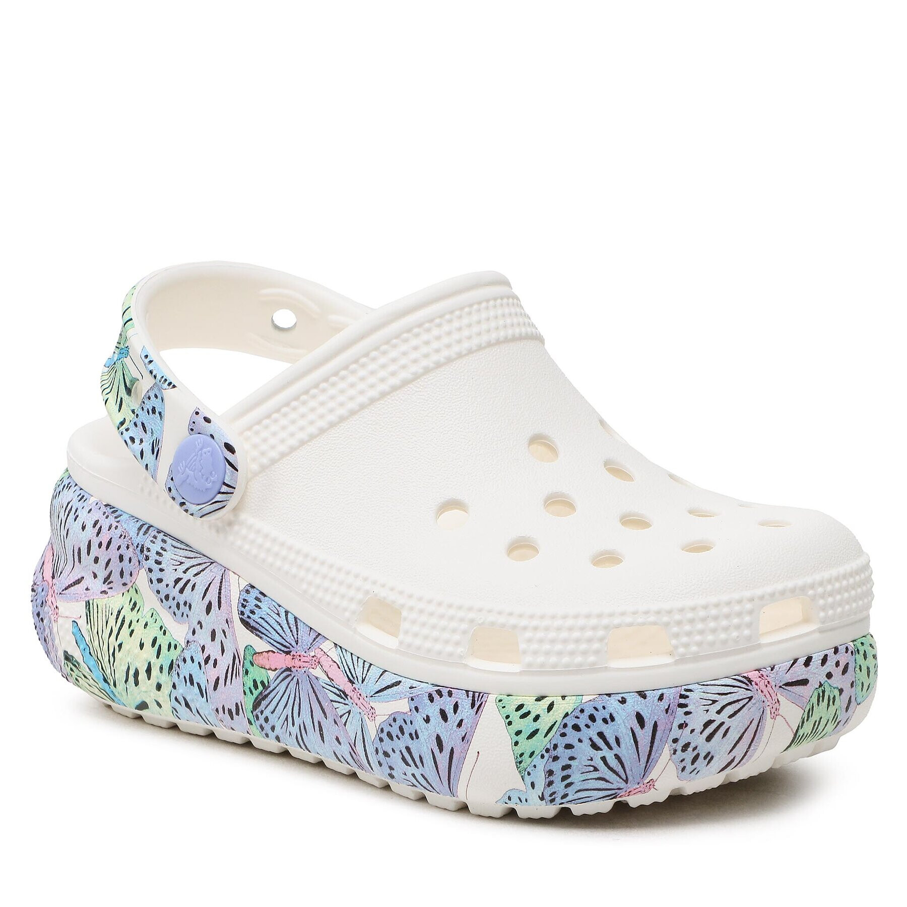 Crocs Чехли Classic Cutie Butterfly Clog K 208298 Бял - Pepit.bg