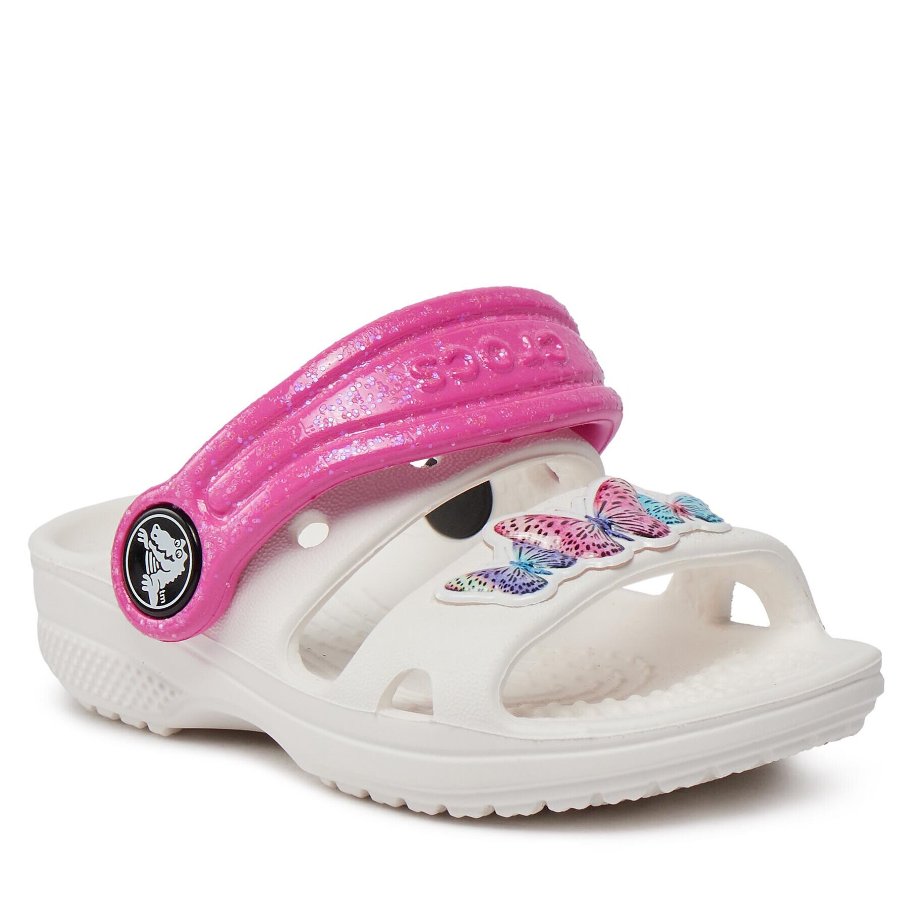 Crocs Чехли Classic Embellished Sandal T 207803 Бял - Pepit.bg