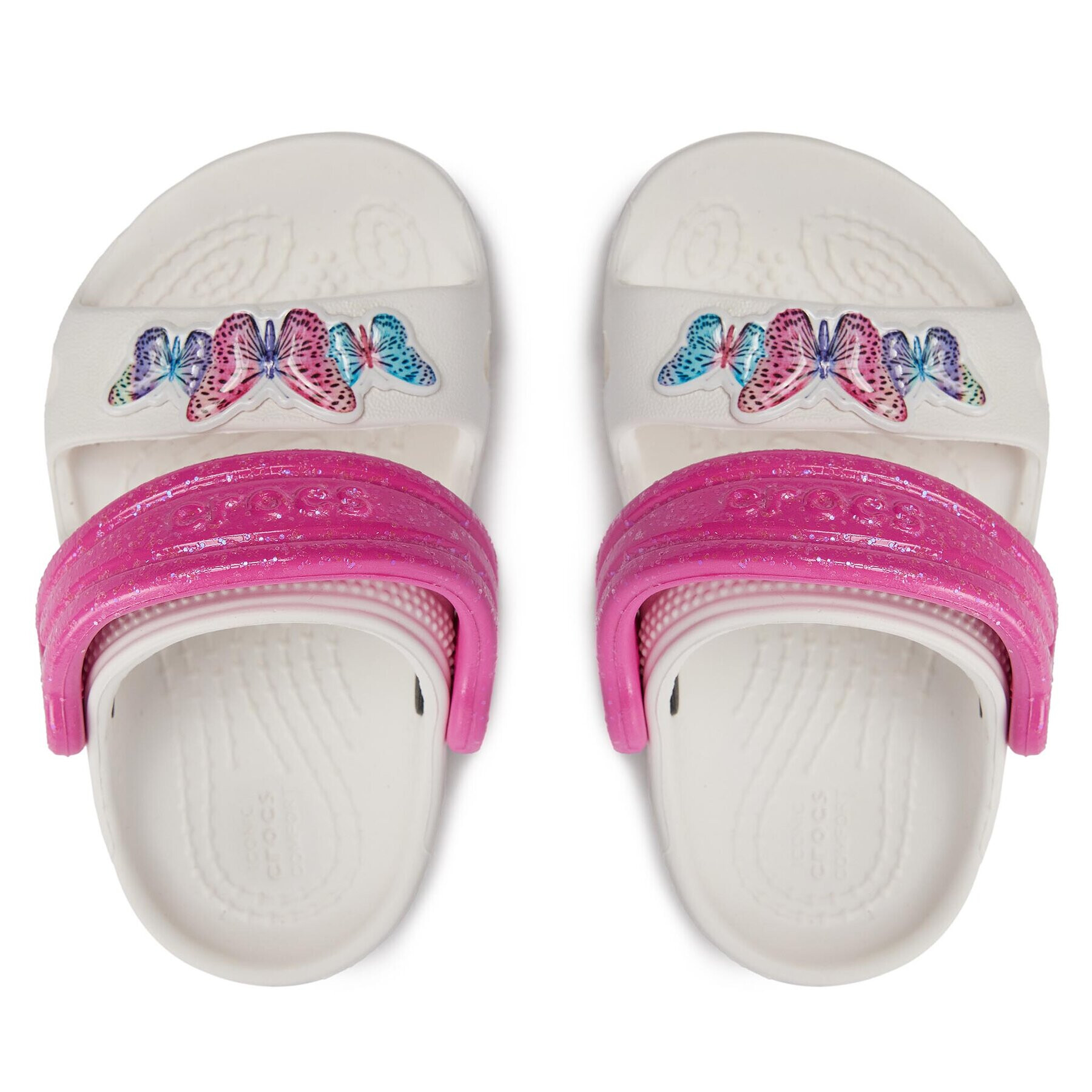 Crocs Чехли Classic Embellished Sandal T 207803 Бял - Pepit.bg