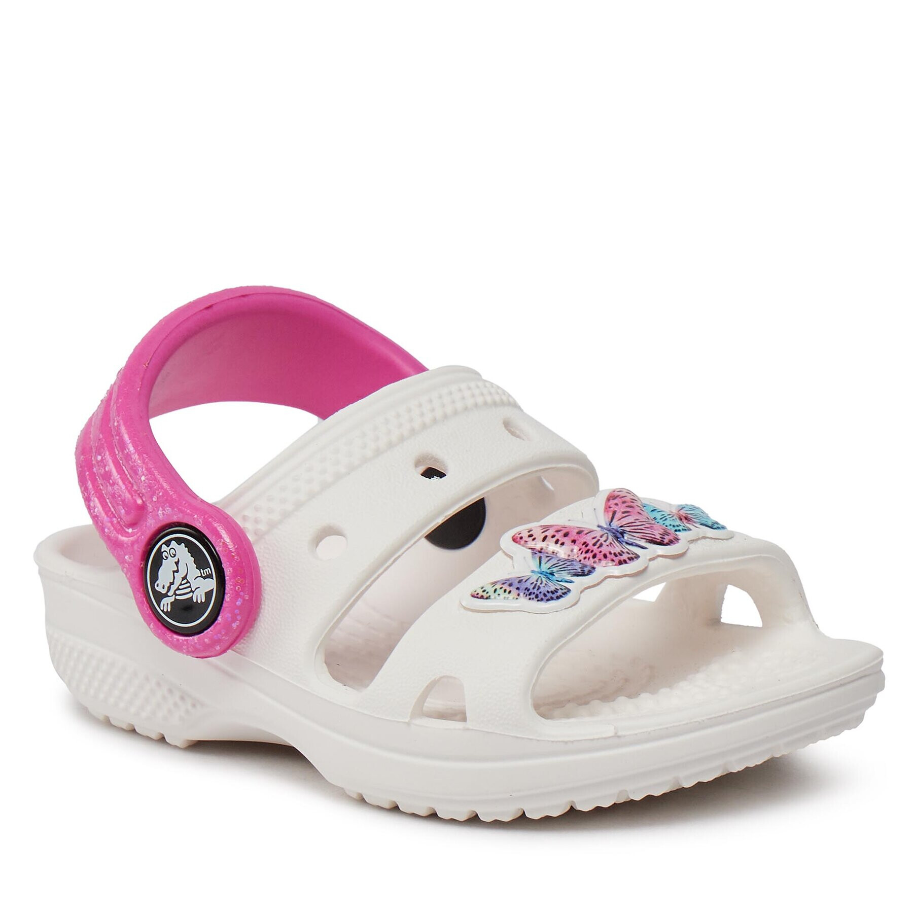 Crocs Чехли Classic Embellished Sandal T 207803 Бял - Pepit.bg