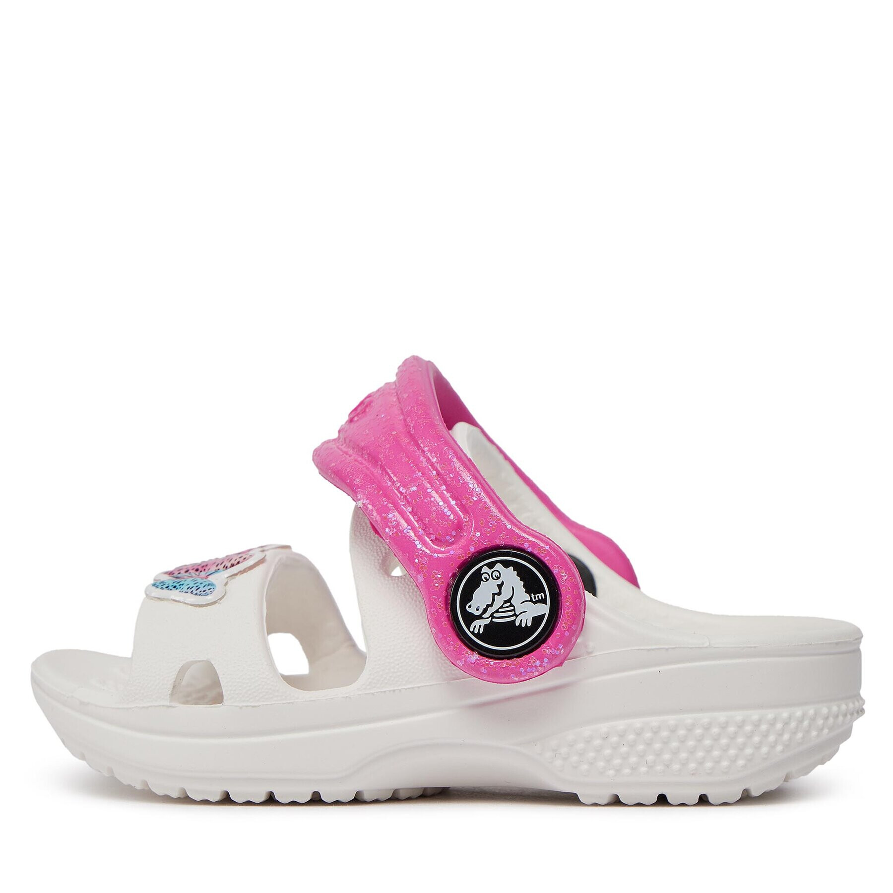 Crocs Чехли Classic Embellished Sandal T 207803 Бял - Pepit.bg