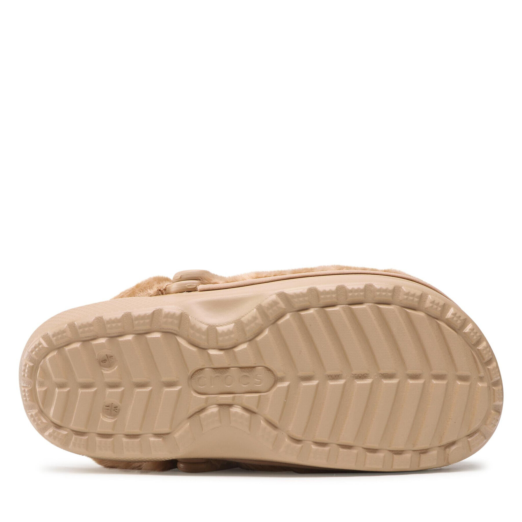 Crocs Чехли Classic Fur Sure 207303 Бежов - Pepit.bg