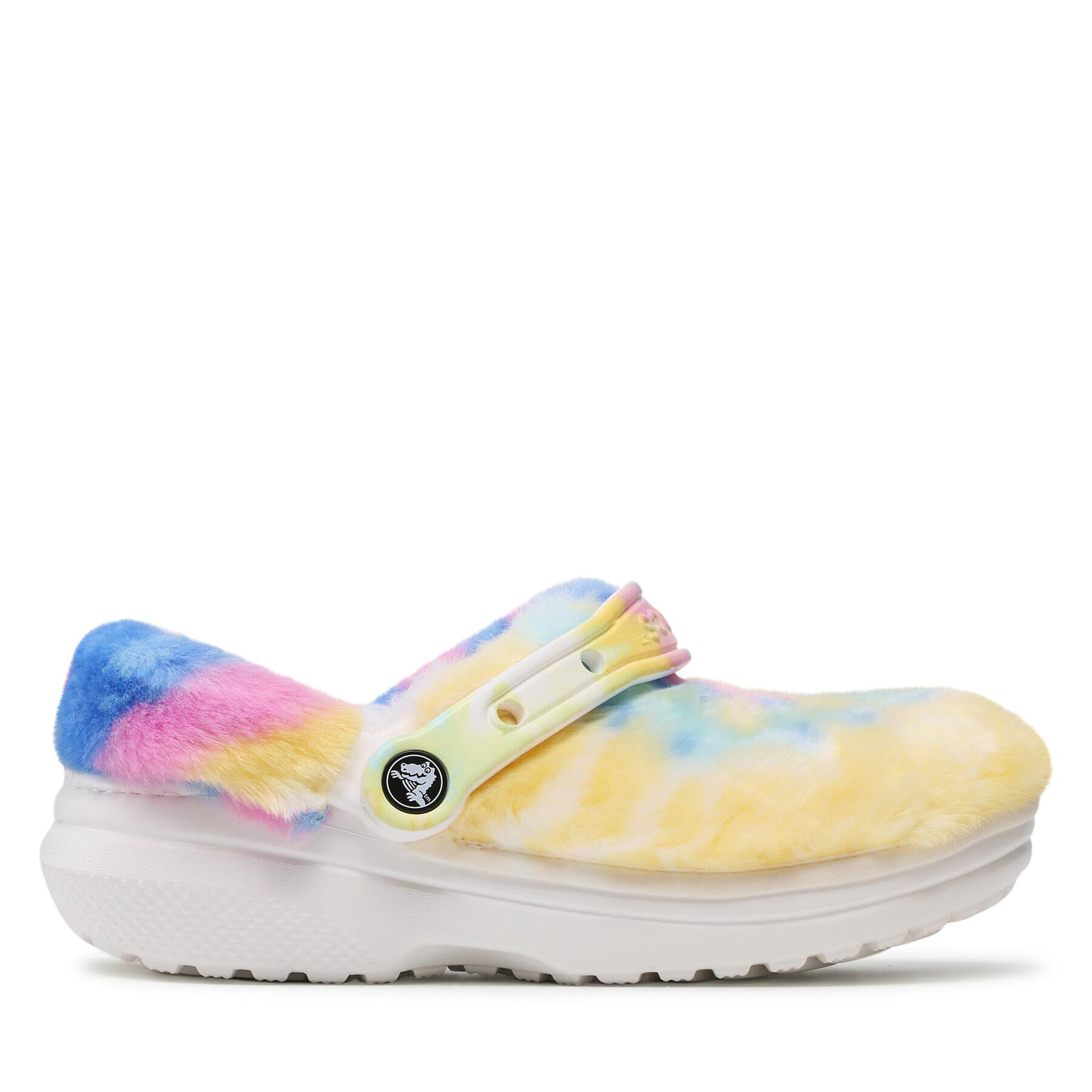 Crocs Чехли Classic Fur Sure 207303 Жълт - Pepit.bg