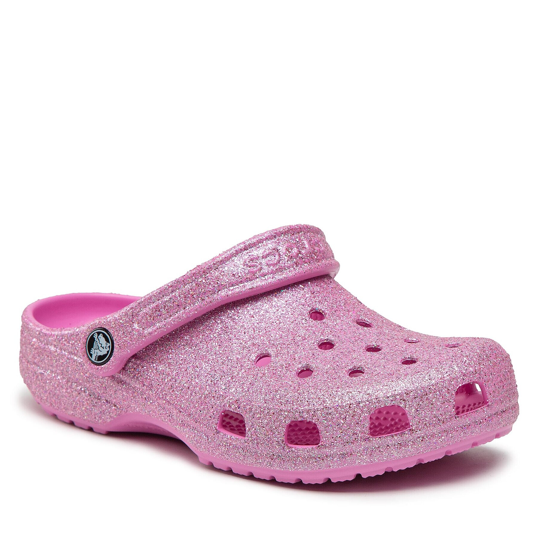 Crocs Чехли Classic Glitter 207551 Розов - Pepit.bg