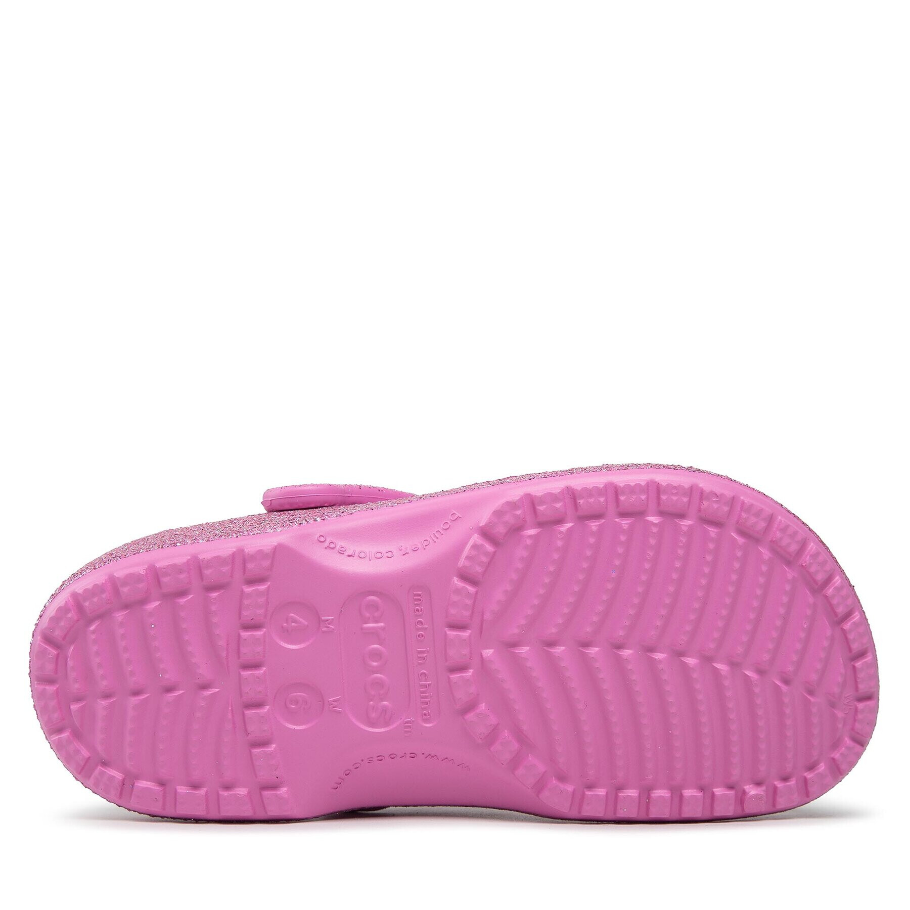 Crocs Чехли Classic Glitter 207551 Розов - Pepit.bg