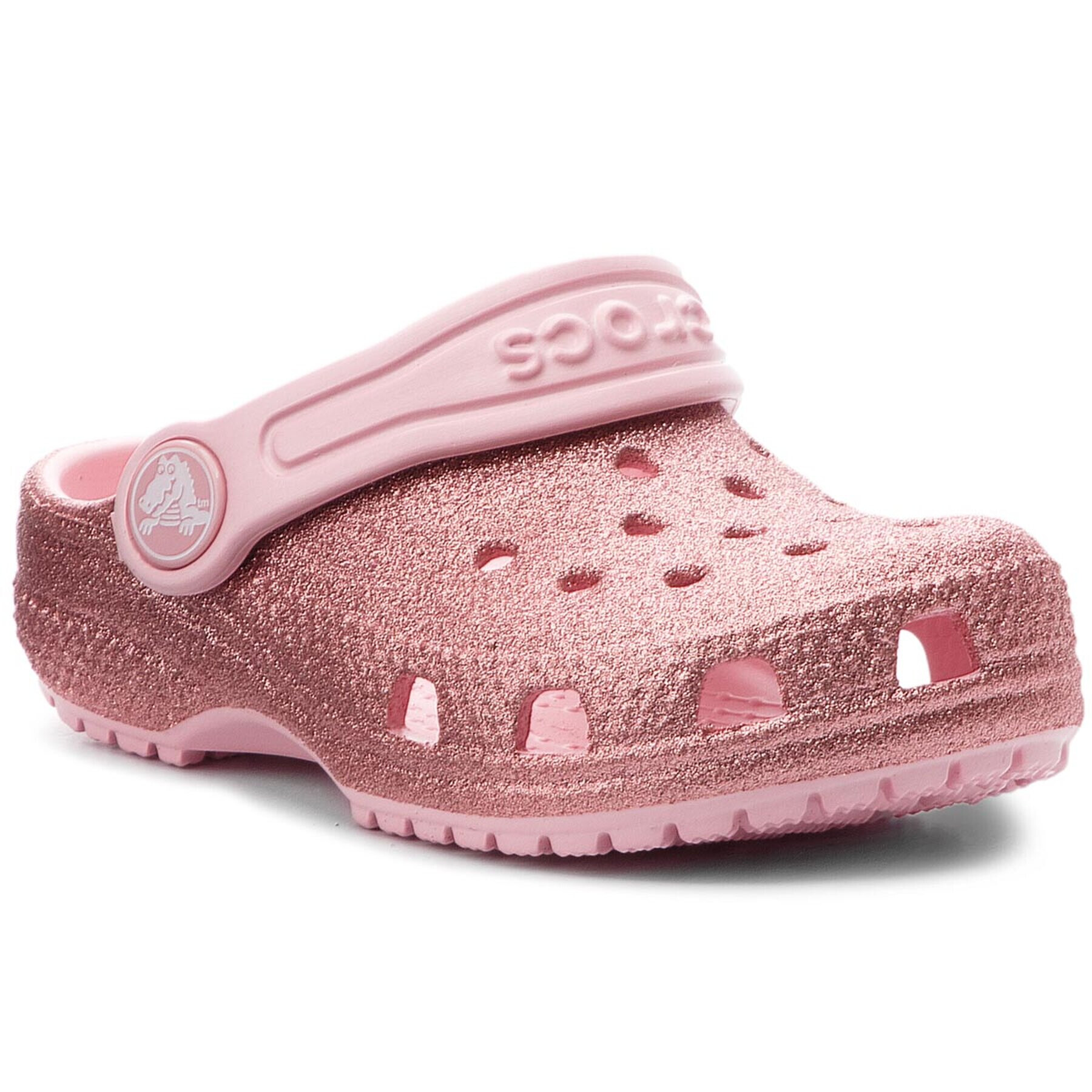 Crocs Чехли Classic Glitter Clog K 205441 Розов - Pepit.bg