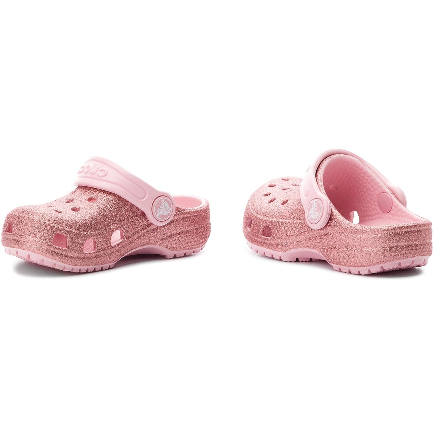 Crocs Чехли Classic Glitter Clog K 205441 Розов - Pepit.bg