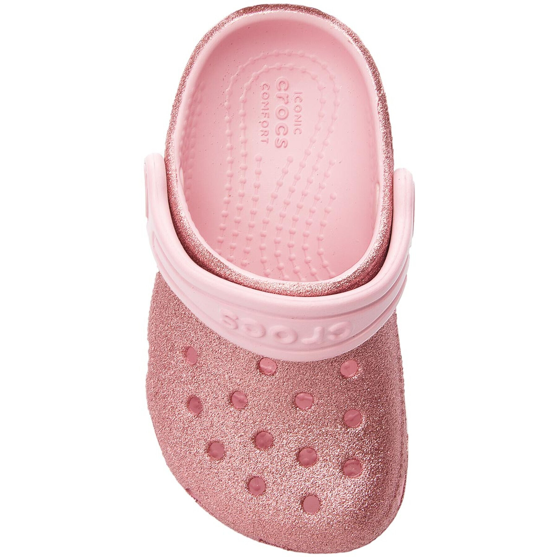 Crocs Чехли Classic Glitter Clog K 205441 Розов - Pepit.bg