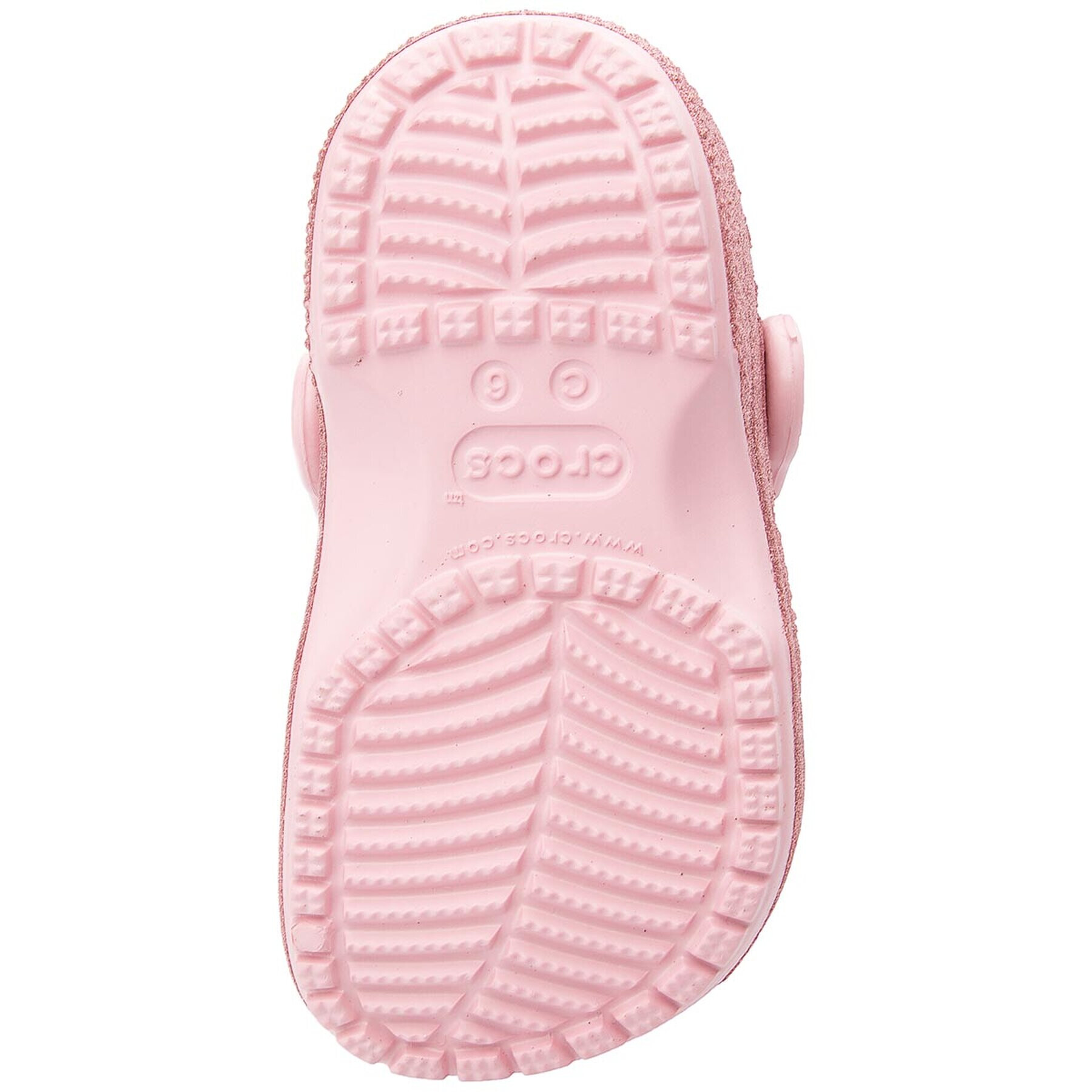 Crocs Чехли Classic Glitter Clog K 205441 Розов - Pepit.bg