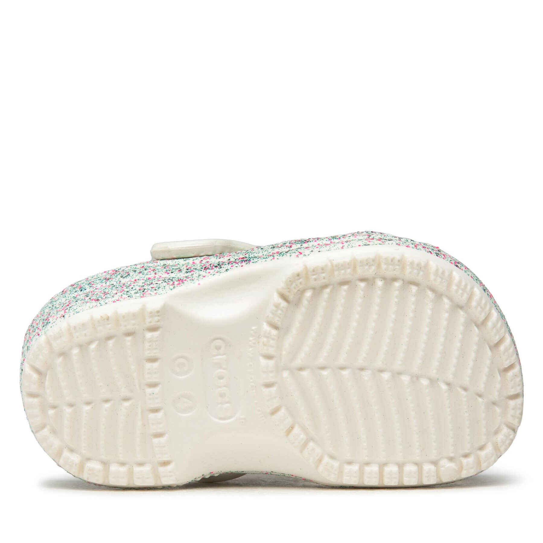 Crocs Чехли Classic Glitter Clog K 205441 Сребрист - Pepit.bg