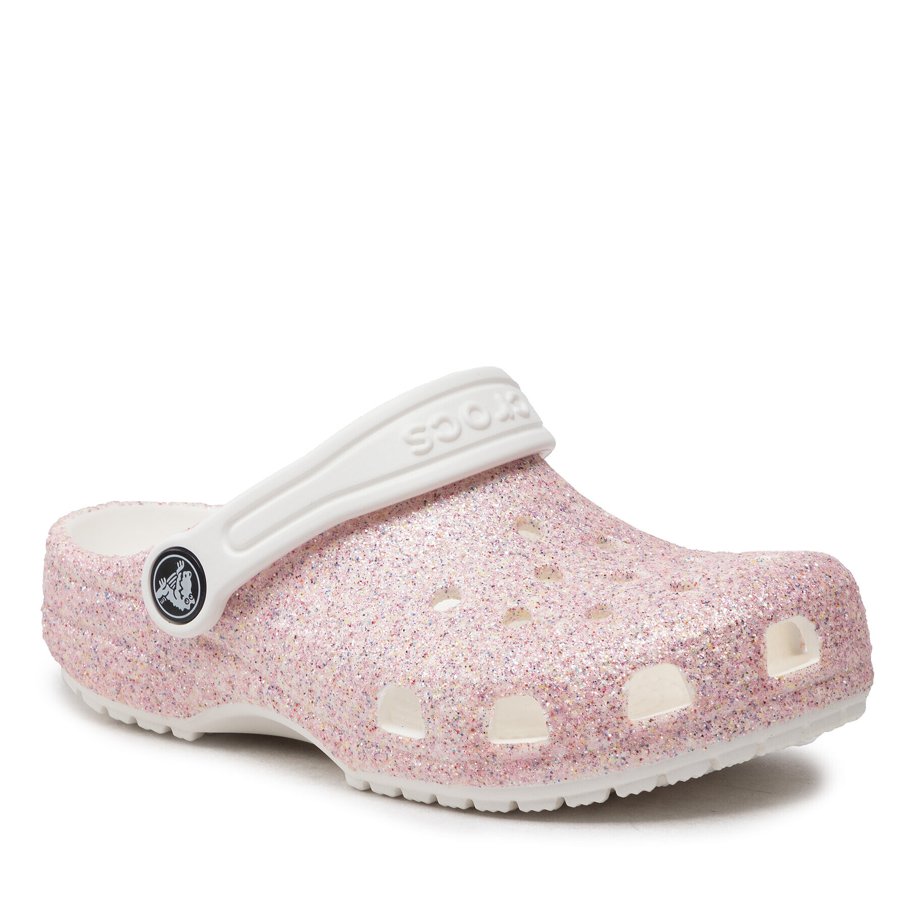 Crocs Чехли Classic Glitter Clog K 206993 Розов - Pepit.bg