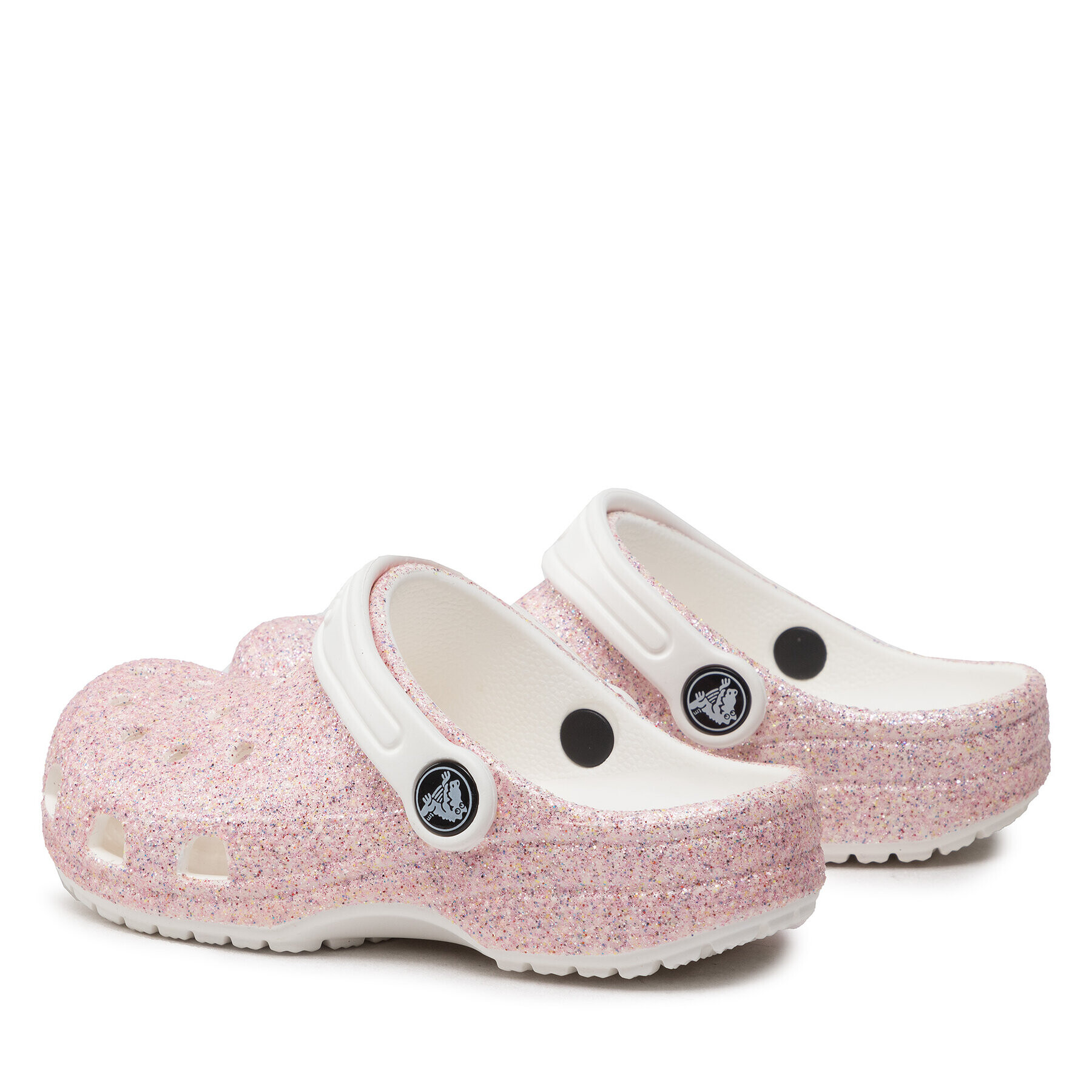 Crocs Чехли Classic Glitter Clog K 206993 Розов - Pepit.bg