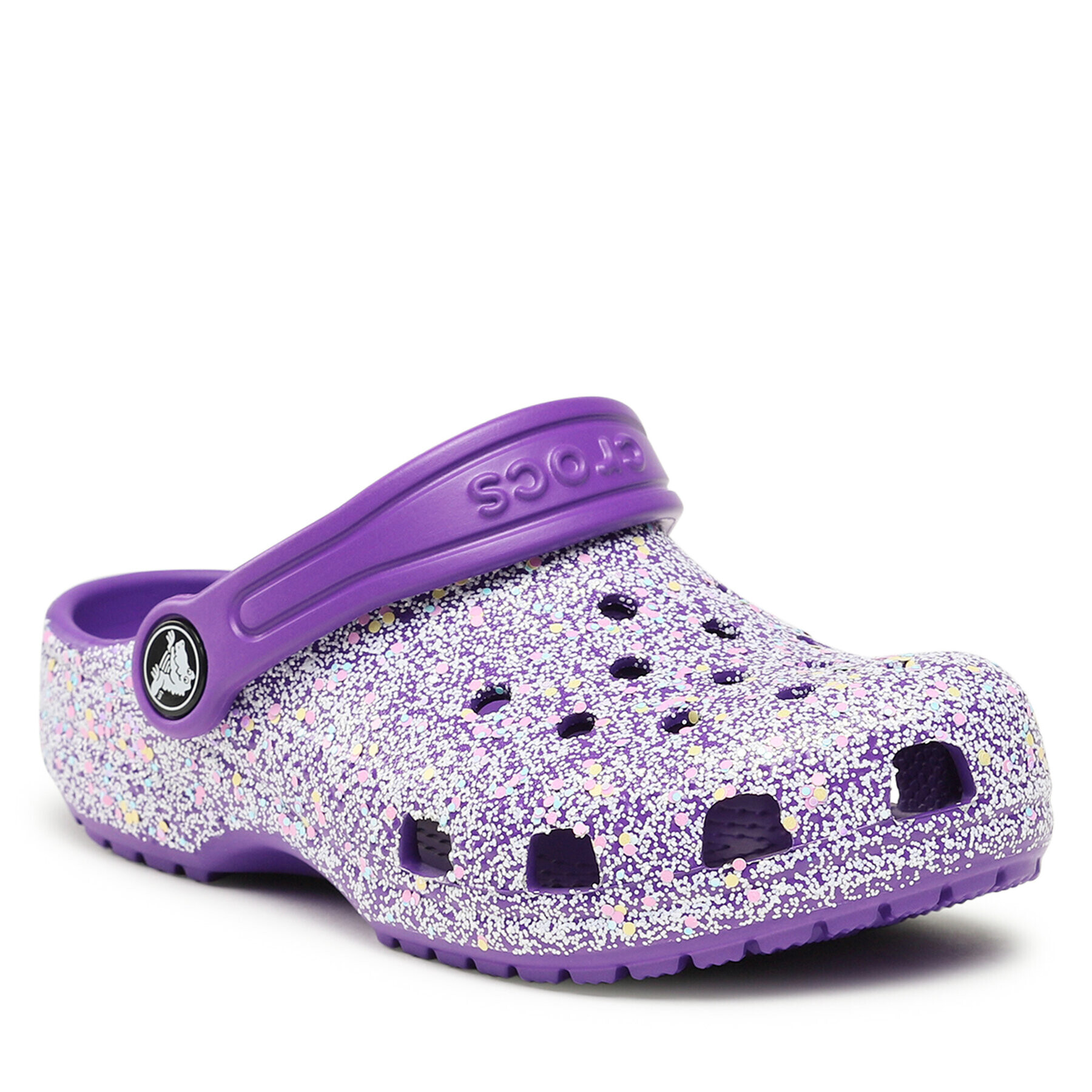 Crocs Чехли Classic Glitter Clog K 206993 Виолетов - Pepit.bg