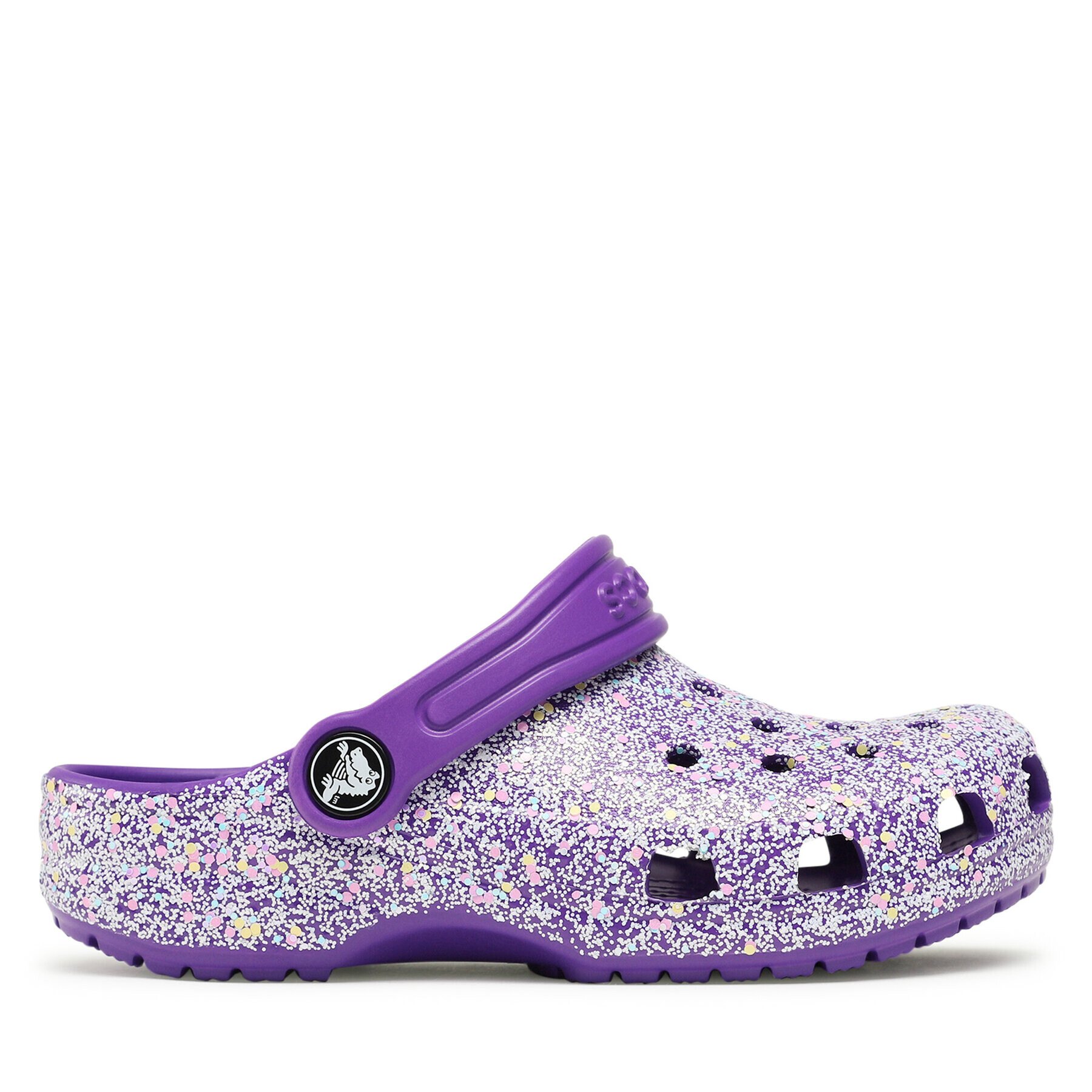 Crocs Чехли Classic Glitter Clog K 206993 Виолетов - Pepit.bg