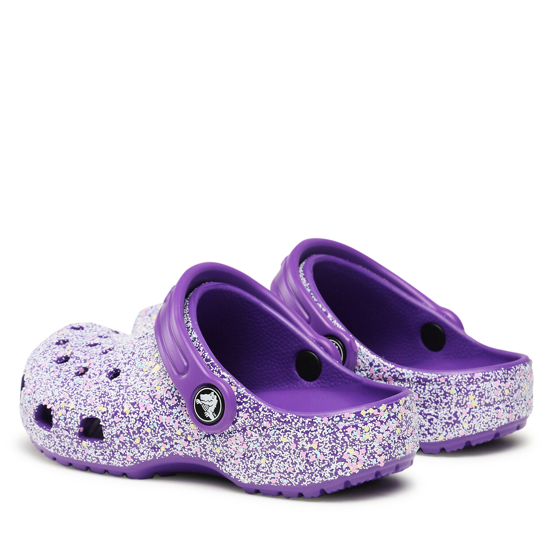 Crocs Чехли Classic Glitter Clog K 206993 Виолетов - Pepit.bg