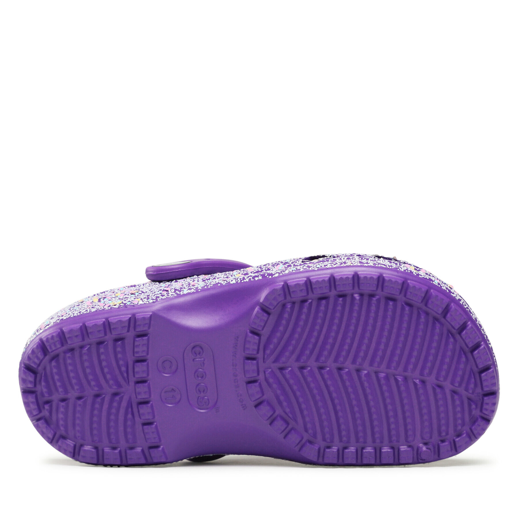 Crocs Чехли Classic Glitter Clog K 206993 Виолетов - Pepit.bg