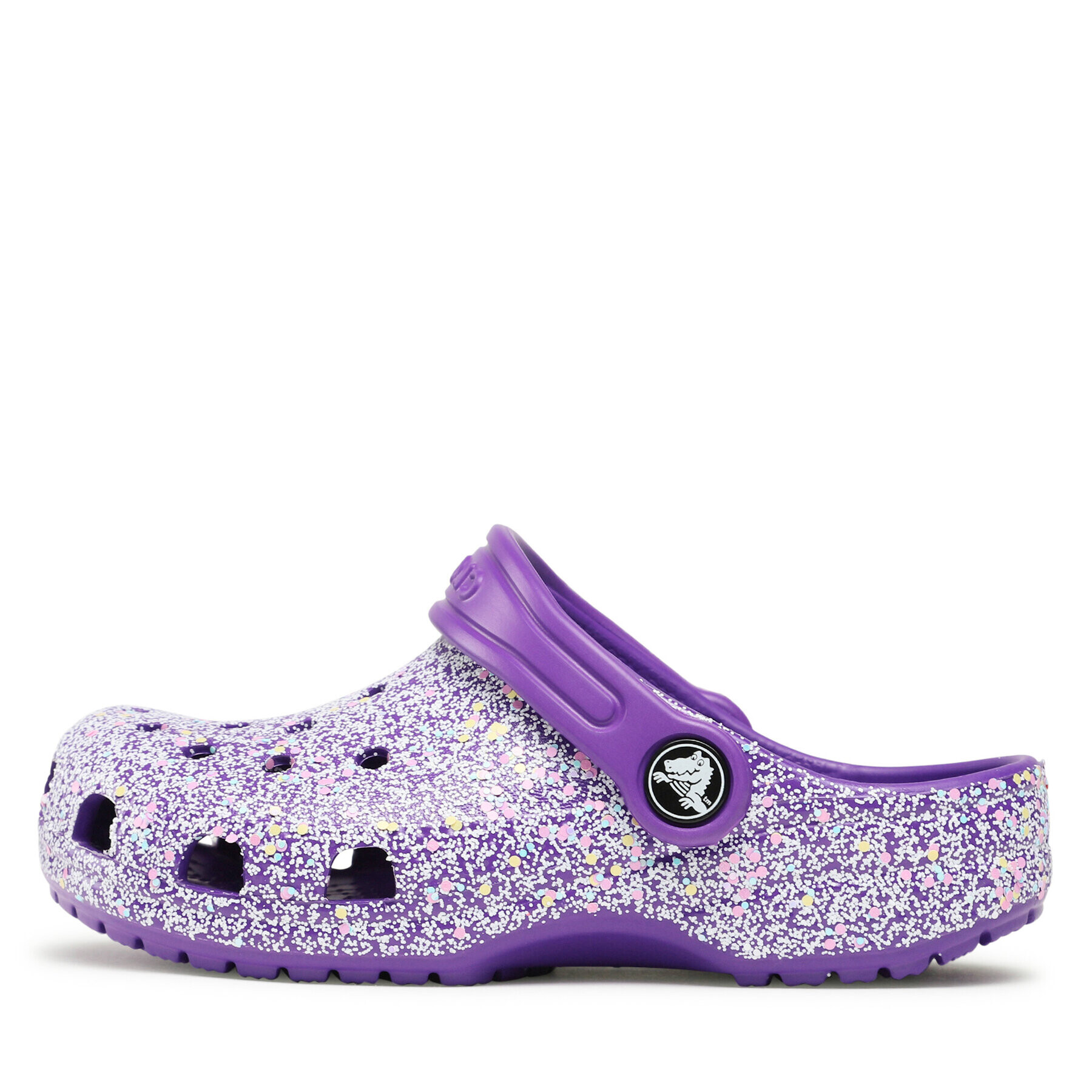 Crocs Чехли Classic Glitter Clog K 206993 Виолетов - Pepit.bg