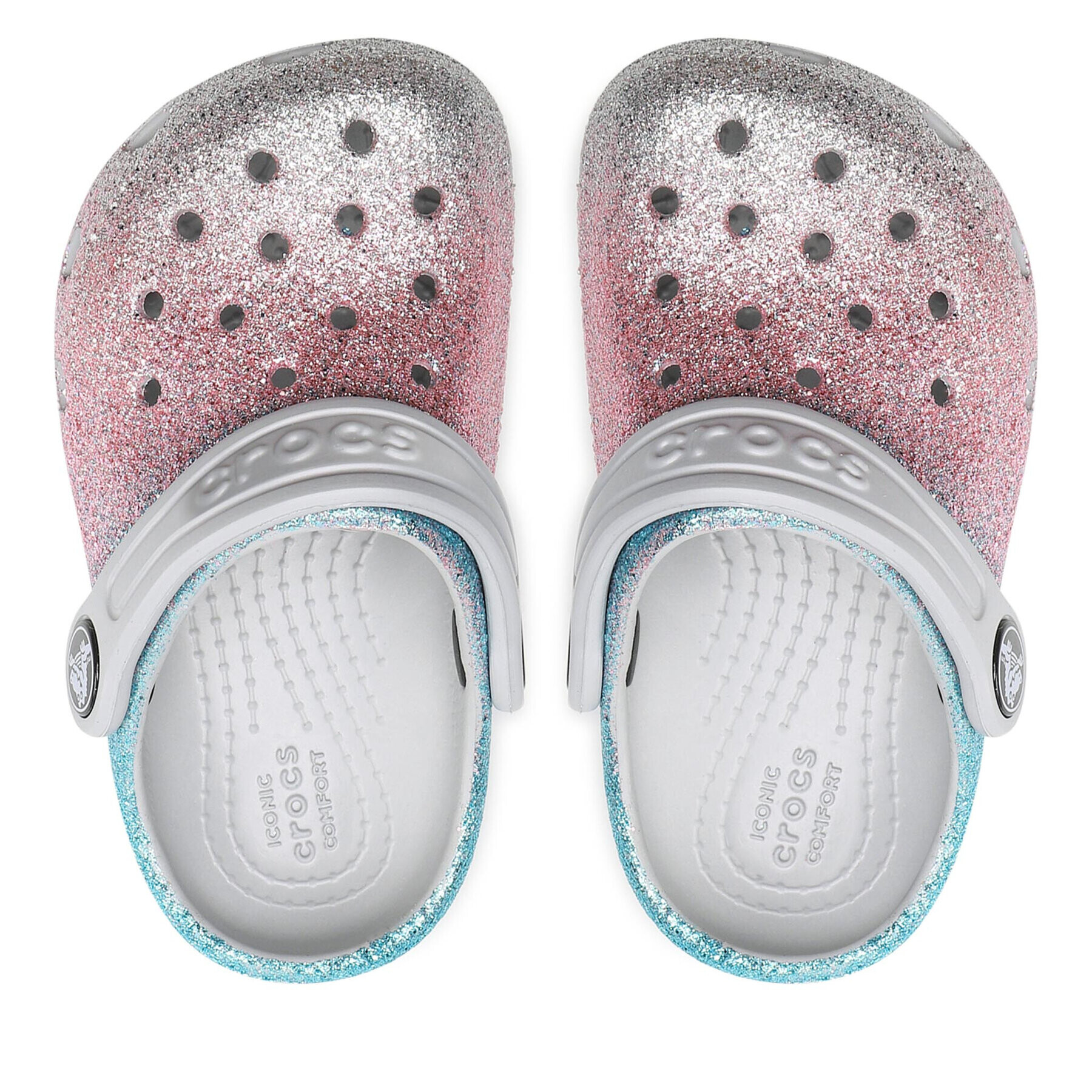 Crocs Чехли Classic Glitter Clog T 206992 Цветен - Pepit.bg