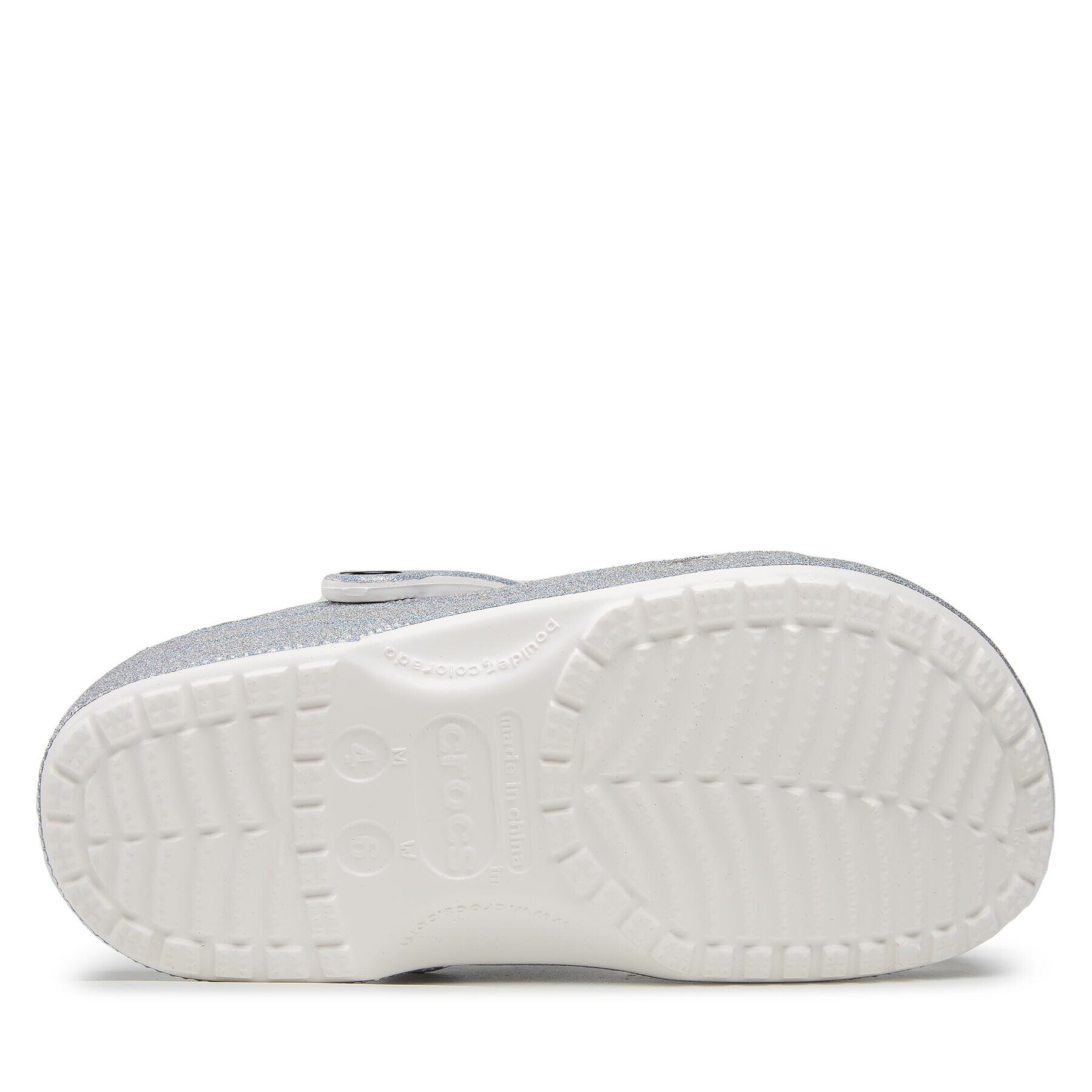 Crocs Чехли Classic Glitter II Clog 207551 Сребрист - Pepit.bg