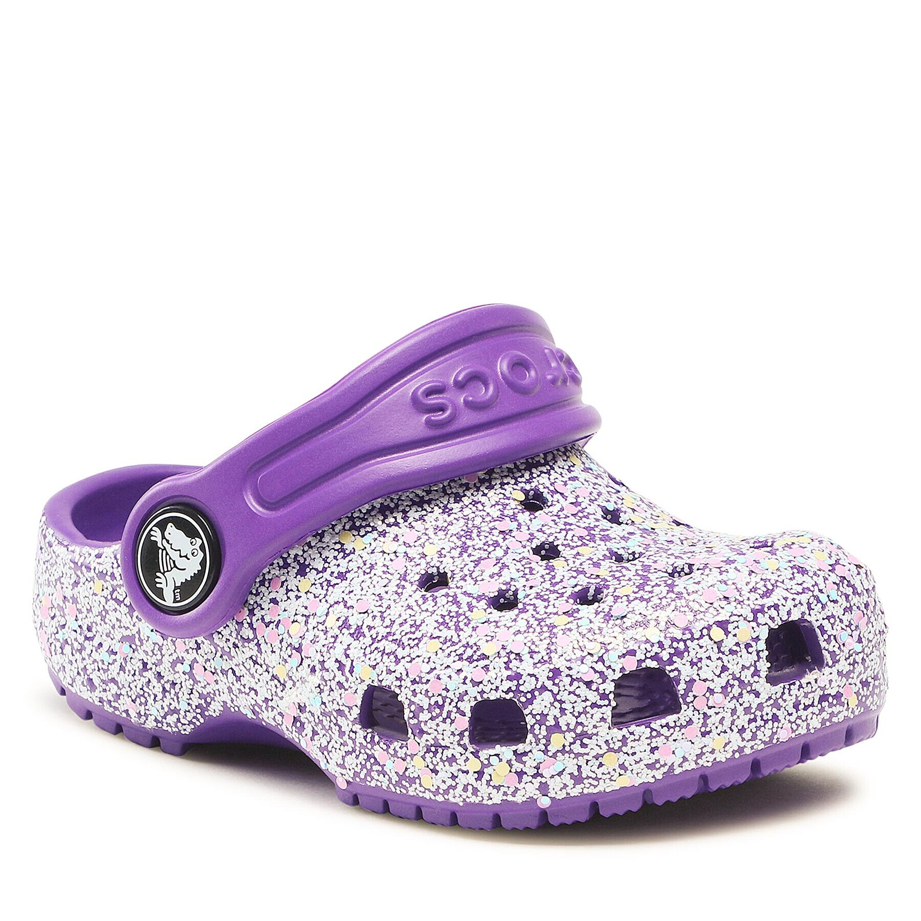 Crocs Чехли Classic Glitter Kids Clog T 206992 Виолетов - Pepit.bg