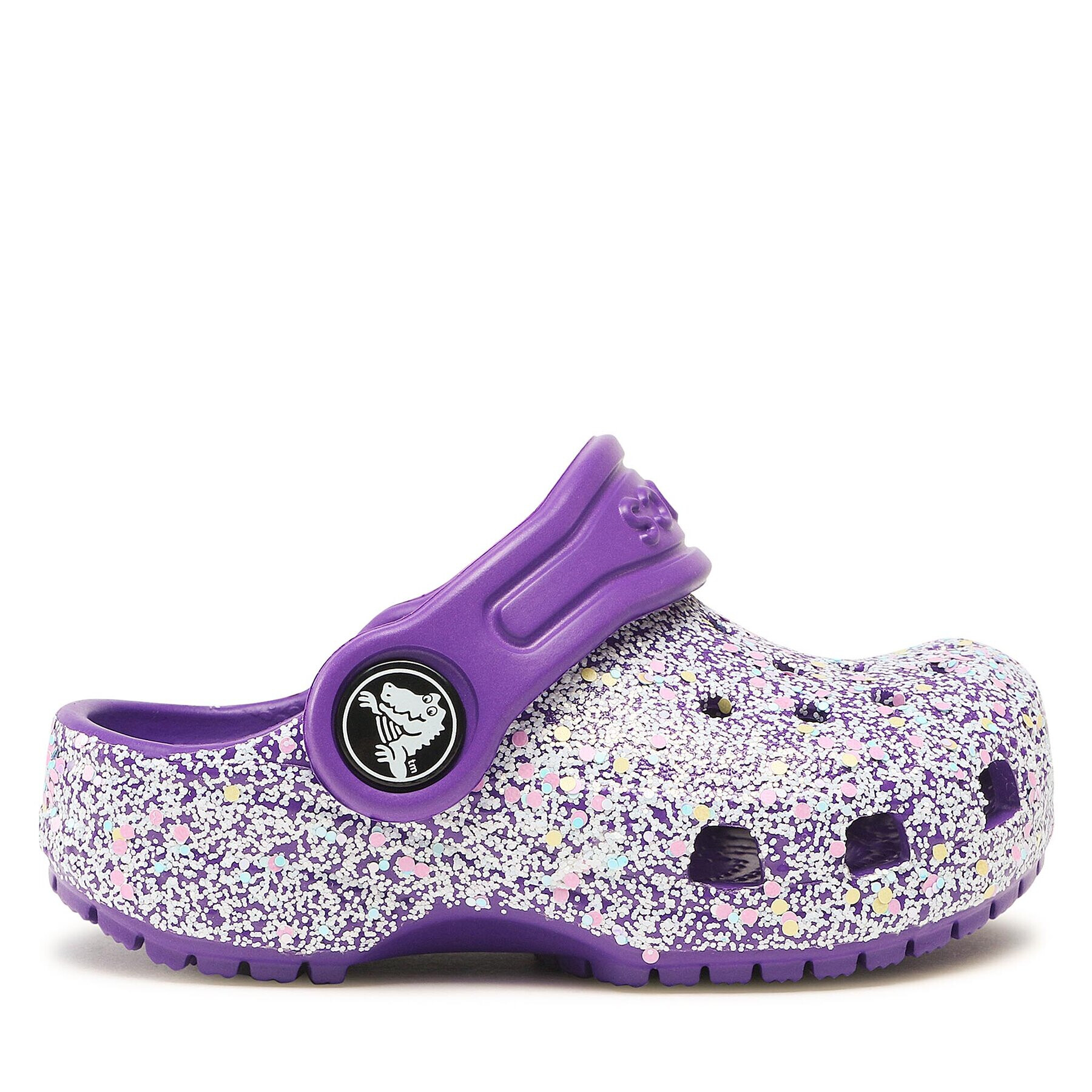 Crocs Чехли Classic Glitter Kids Clog T 206992 Виолетов - Pepit.bg