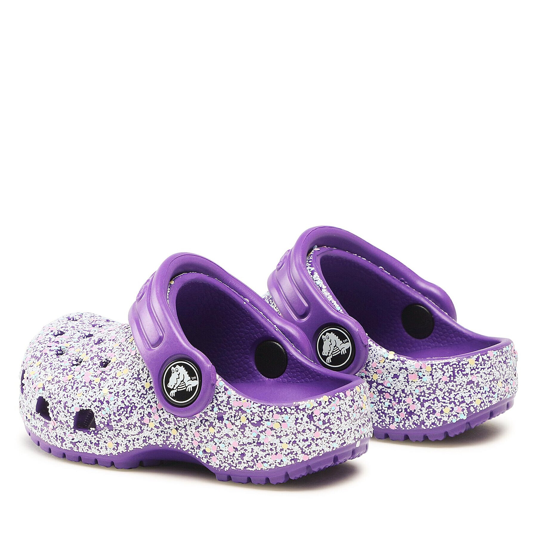 Crocs Чехли Classic Glitter Kids Clog T 206992 Виолетов - Pepit.bg