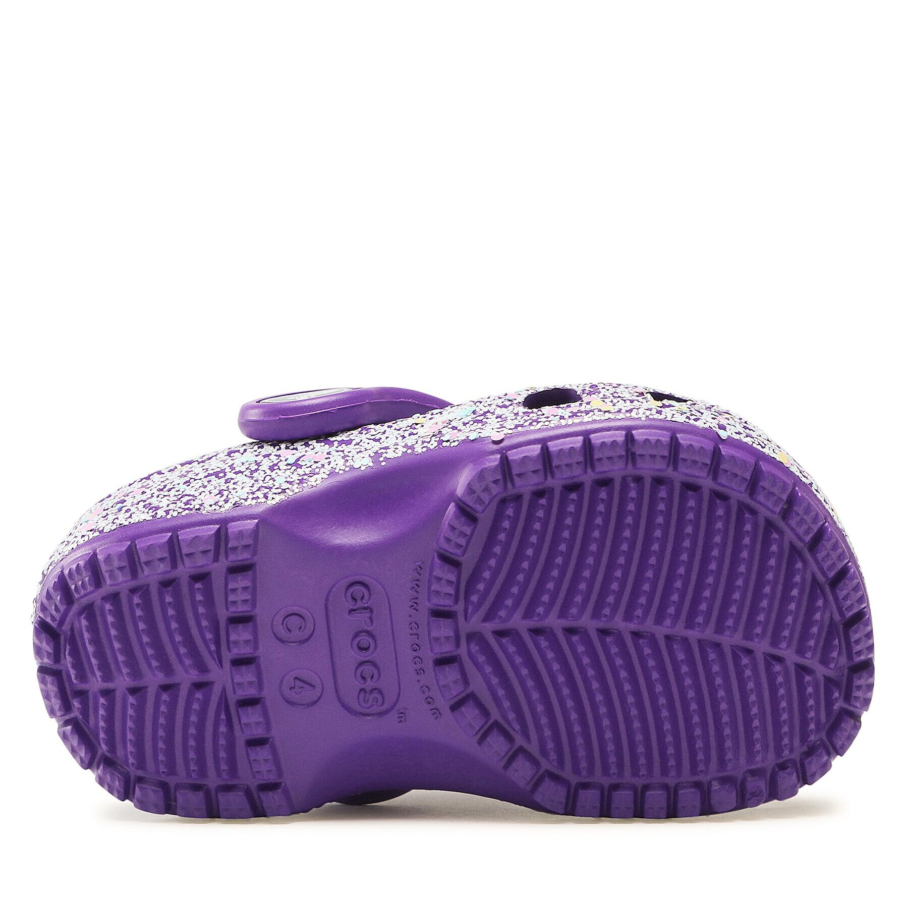 Crocs Чехли Classic Glitter Kids Clog T 206992 Виолетов - Pepit.bg
