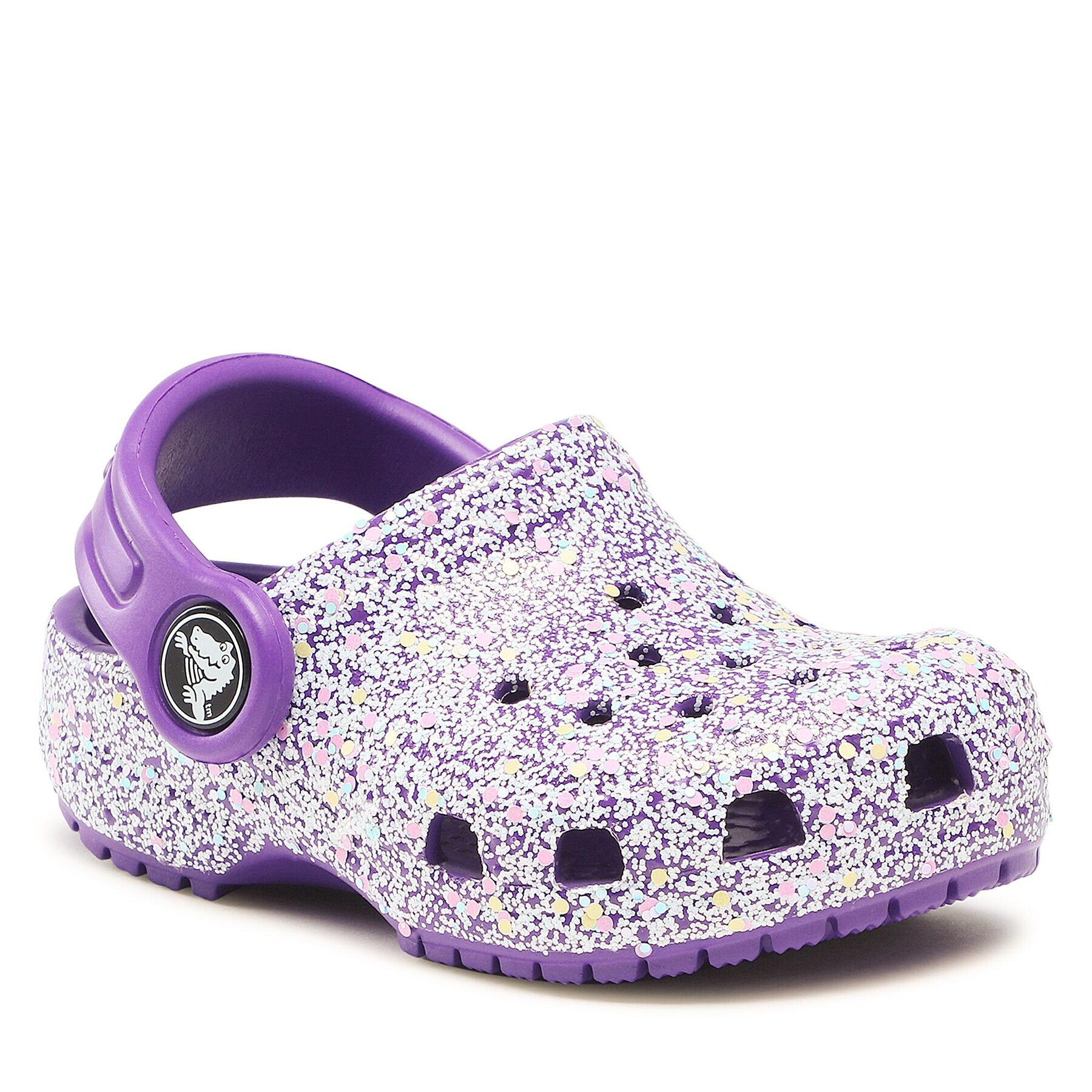 Crocs Чехли Classic Glitter Kids Clog T 206992 Виолетов - Pepit.bg