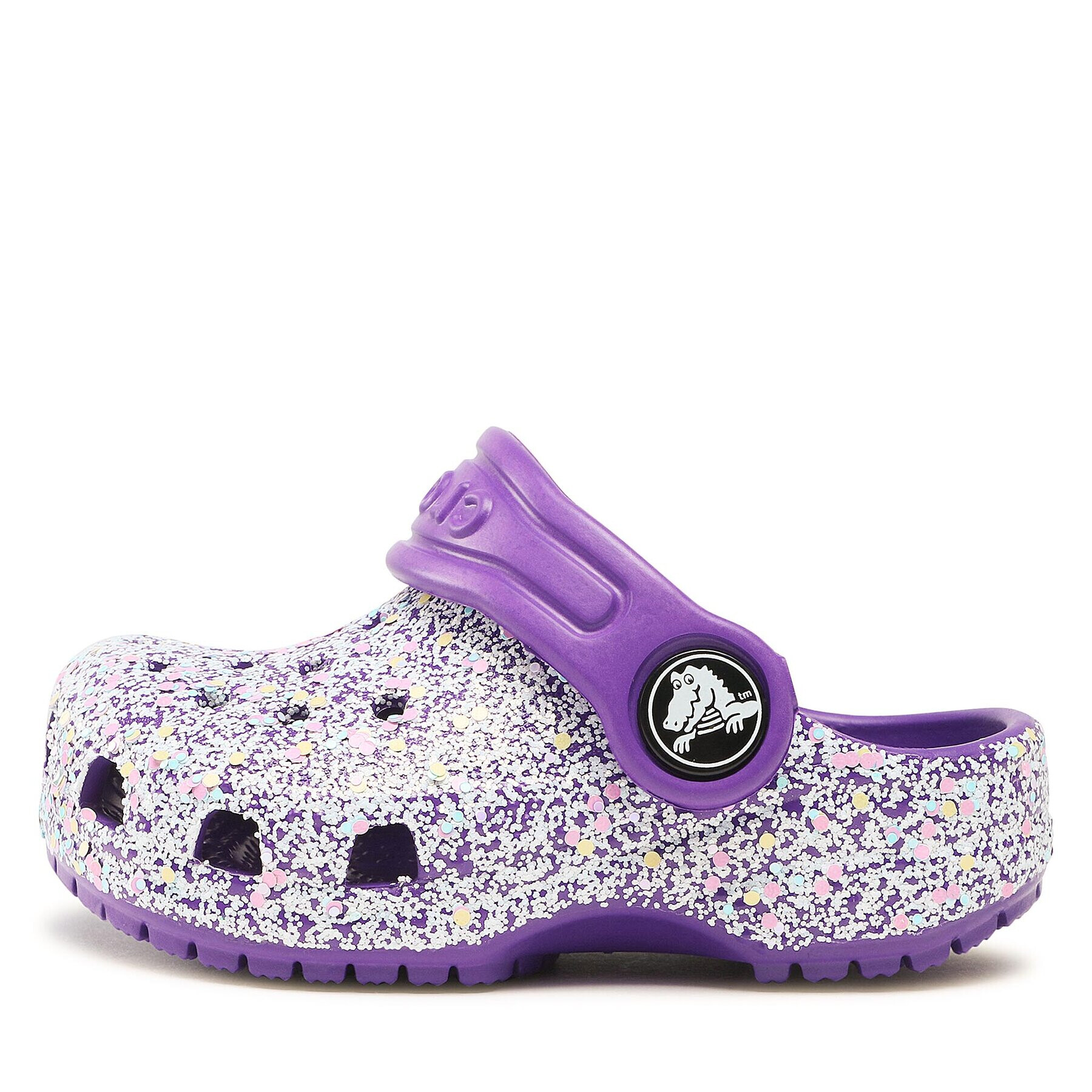 Crocs Чехли Classic Glitter Kids Clog T 206992 Виолетов - Pepit.bg