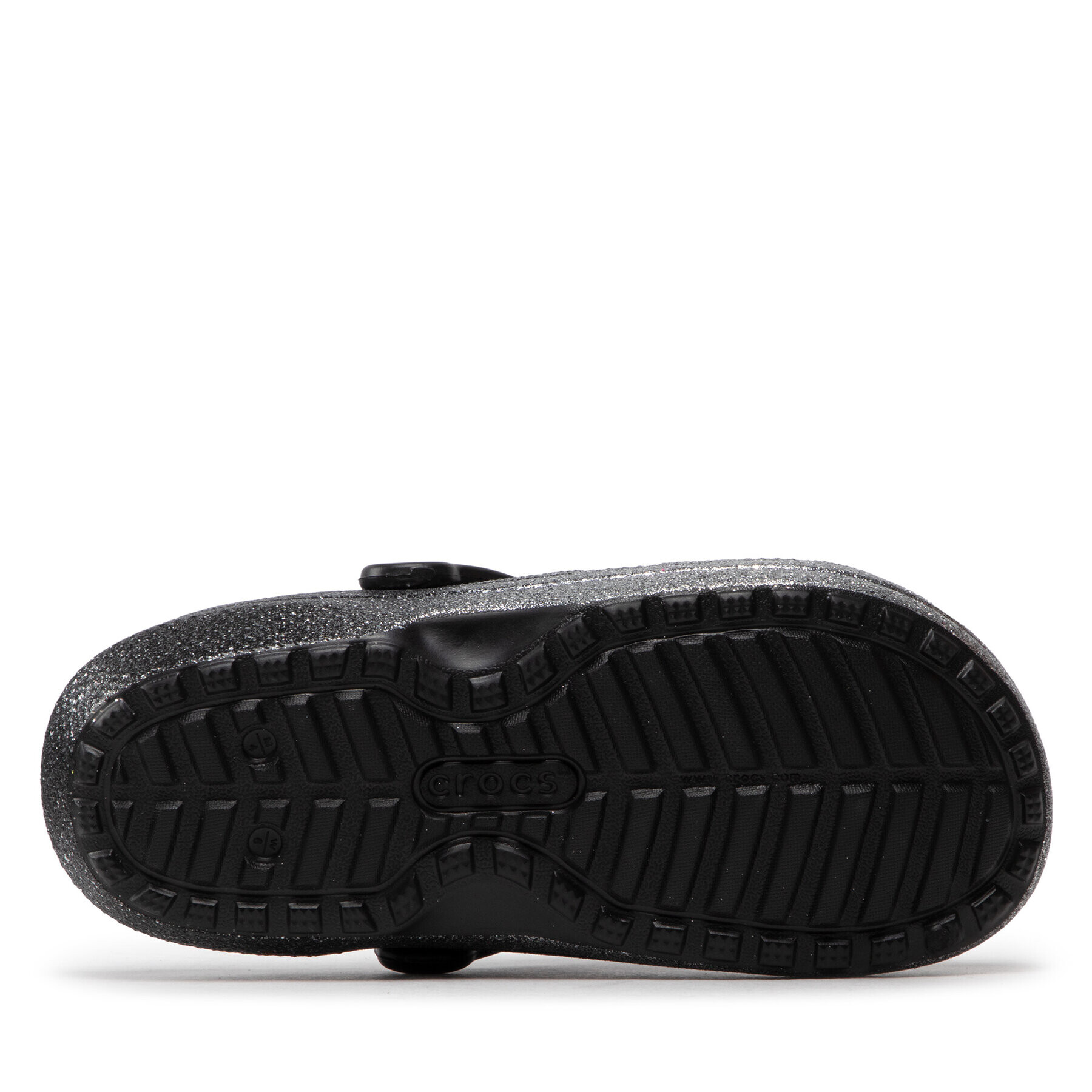 Crocs Чехли Classic Glitter Lined Clog 205842 Сребрист - Pepit.bg